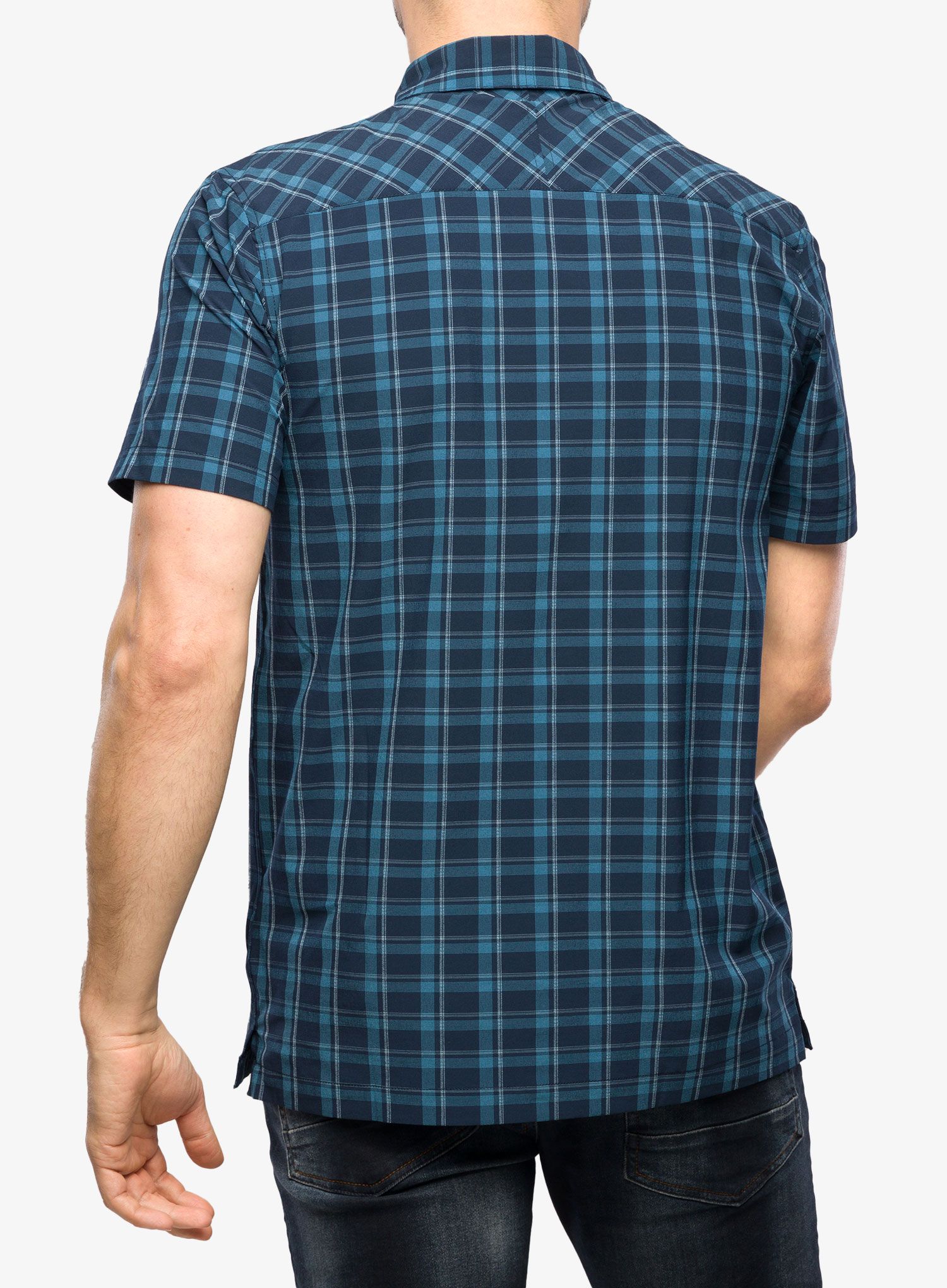 Košulja Royal Robbins Amp Lite Plaid SS - dp blue cloverdale pld