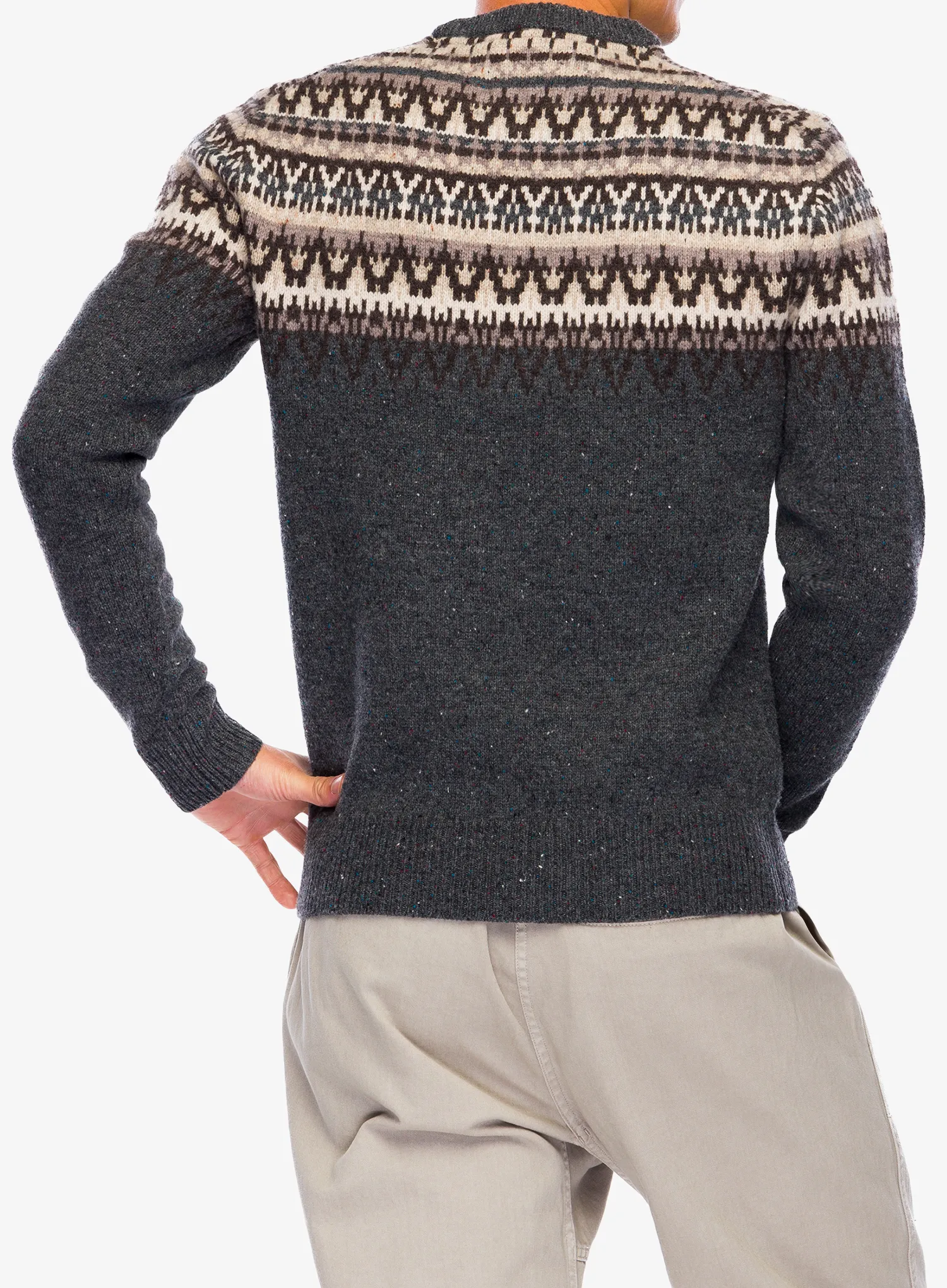Vuneni džemper Royal Robbins Arch Rock Crew LS - asphalt mammoth pt