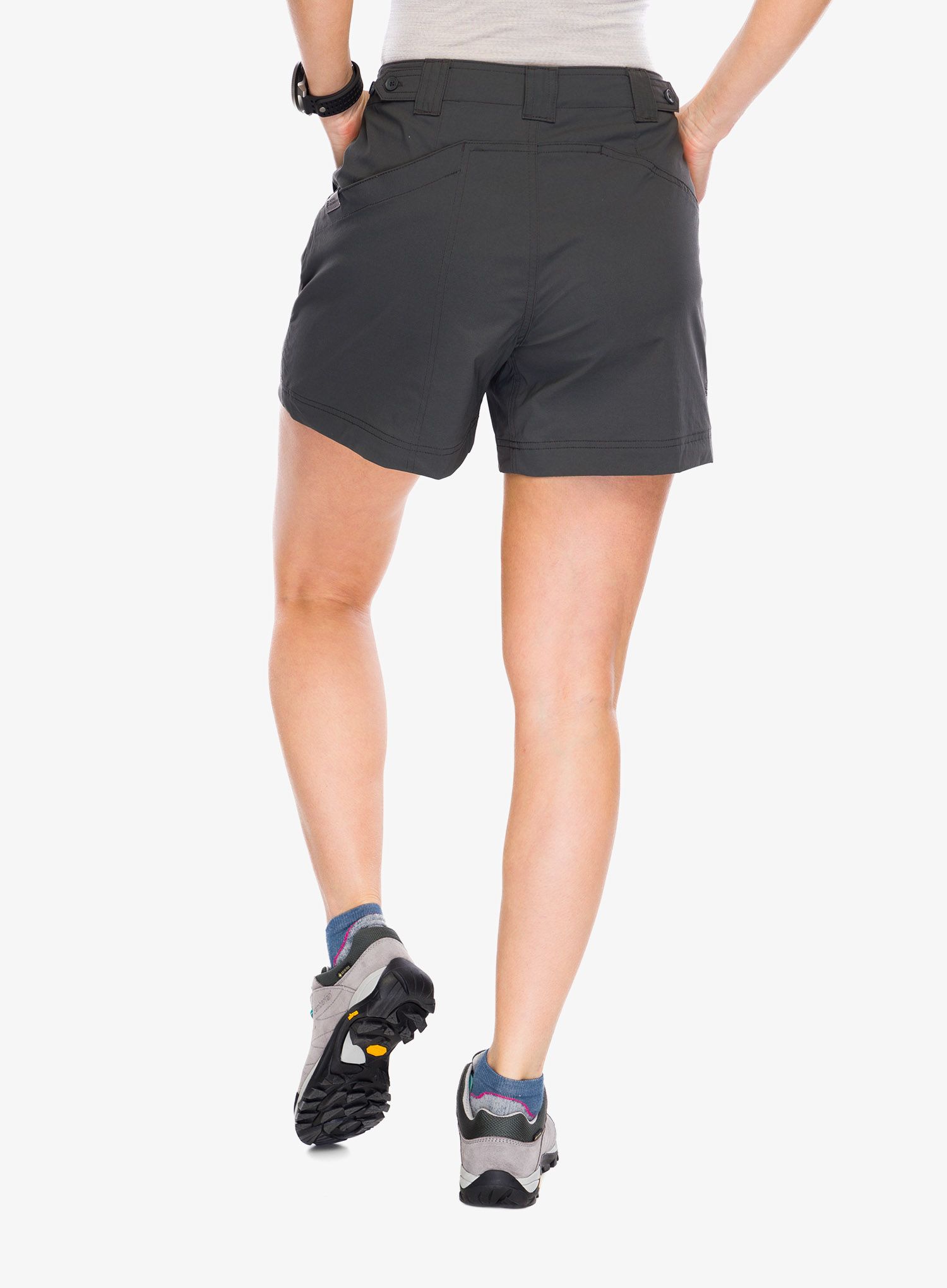 Ženske kratke hlače Royal Robbins Backcountry Pro II Short - charcoal