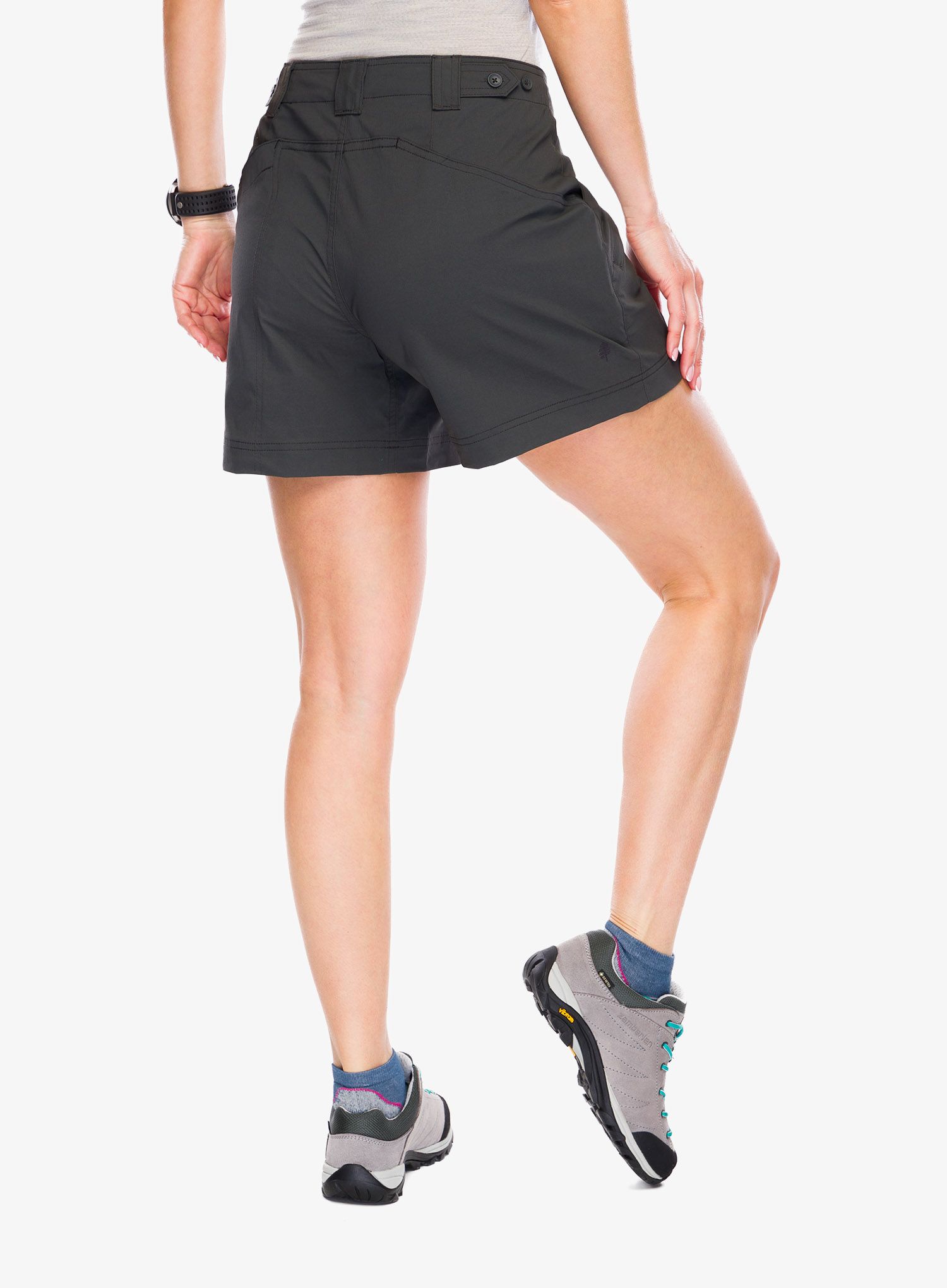 Ženske kratke hlače Royal Robbins Backcountry Pro II Short - charcoal