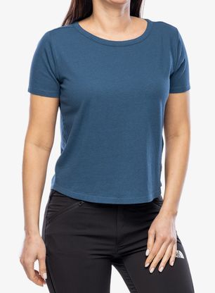 Ženska pamučna majica Royal Robbins Basecamp Boxy Tee - blue teal