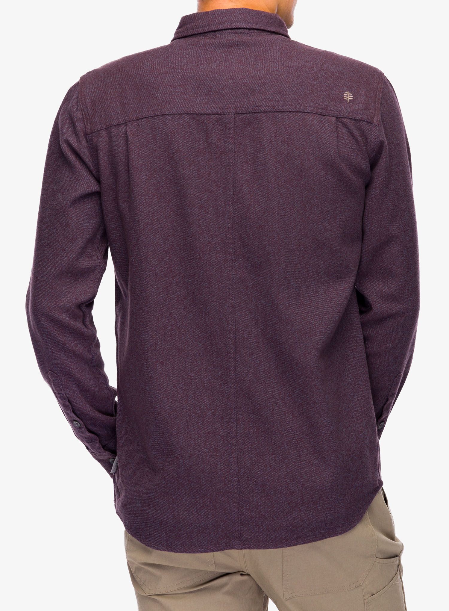 Putna košulja Royal Robbins Bristol Cotton Twill LS - black currant