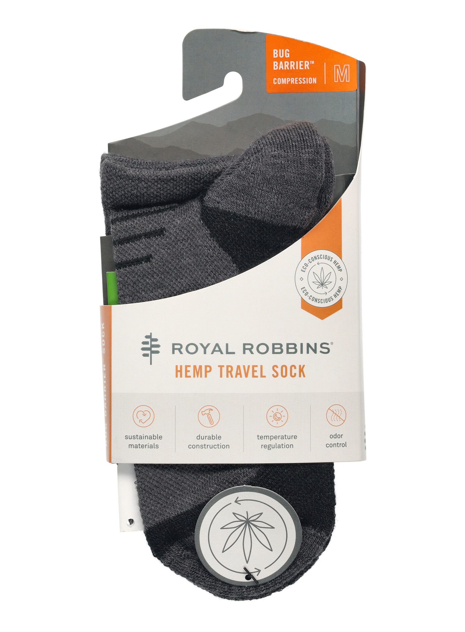 Čarape Royal Robbins Unisex Bug Barrier Venture Compression Sock - asphalt
