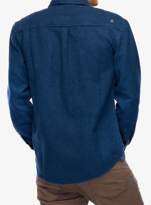 Planinarska košulja Royal Robbins Clouds Rest Hemp LS - deep blue htr