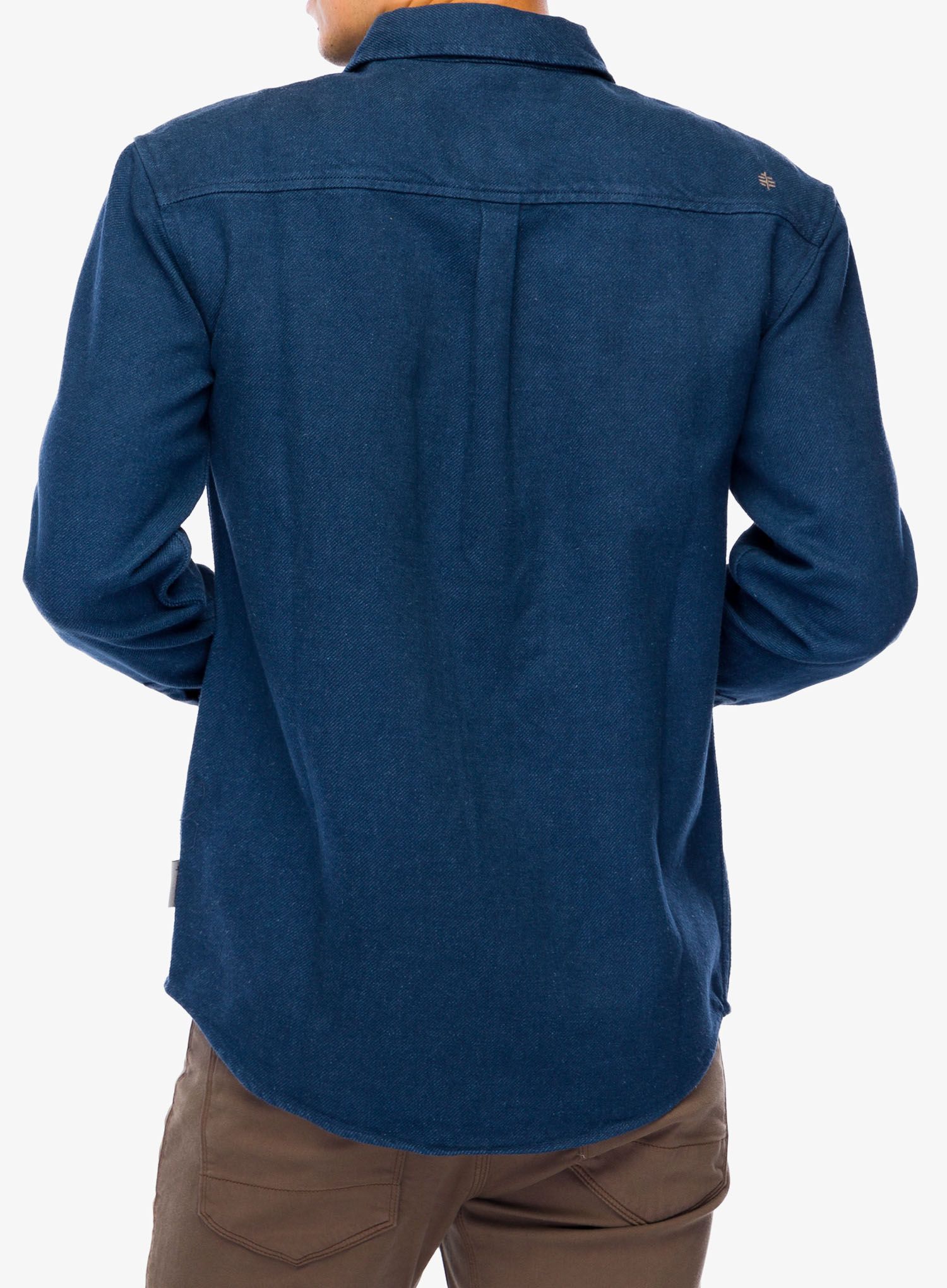 Planinarska košulja Royal Robbins Clouds Rest Hemp LS - deep blue htr