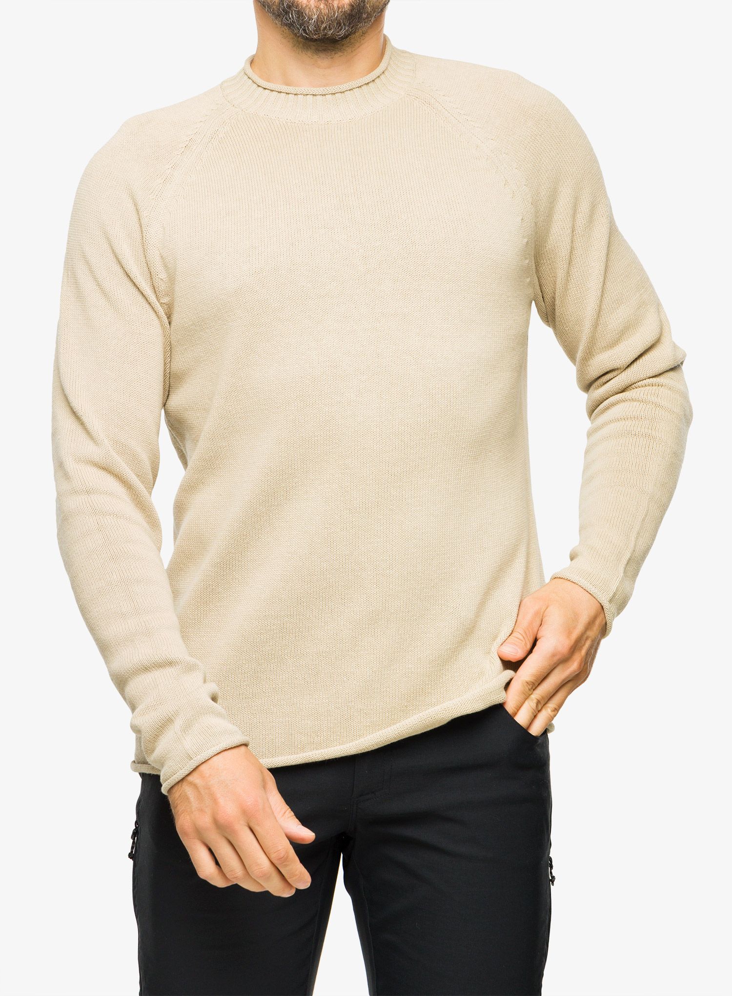 Džemper Royal Robbins Headlands Hemp Mock Neck - lt khaki
