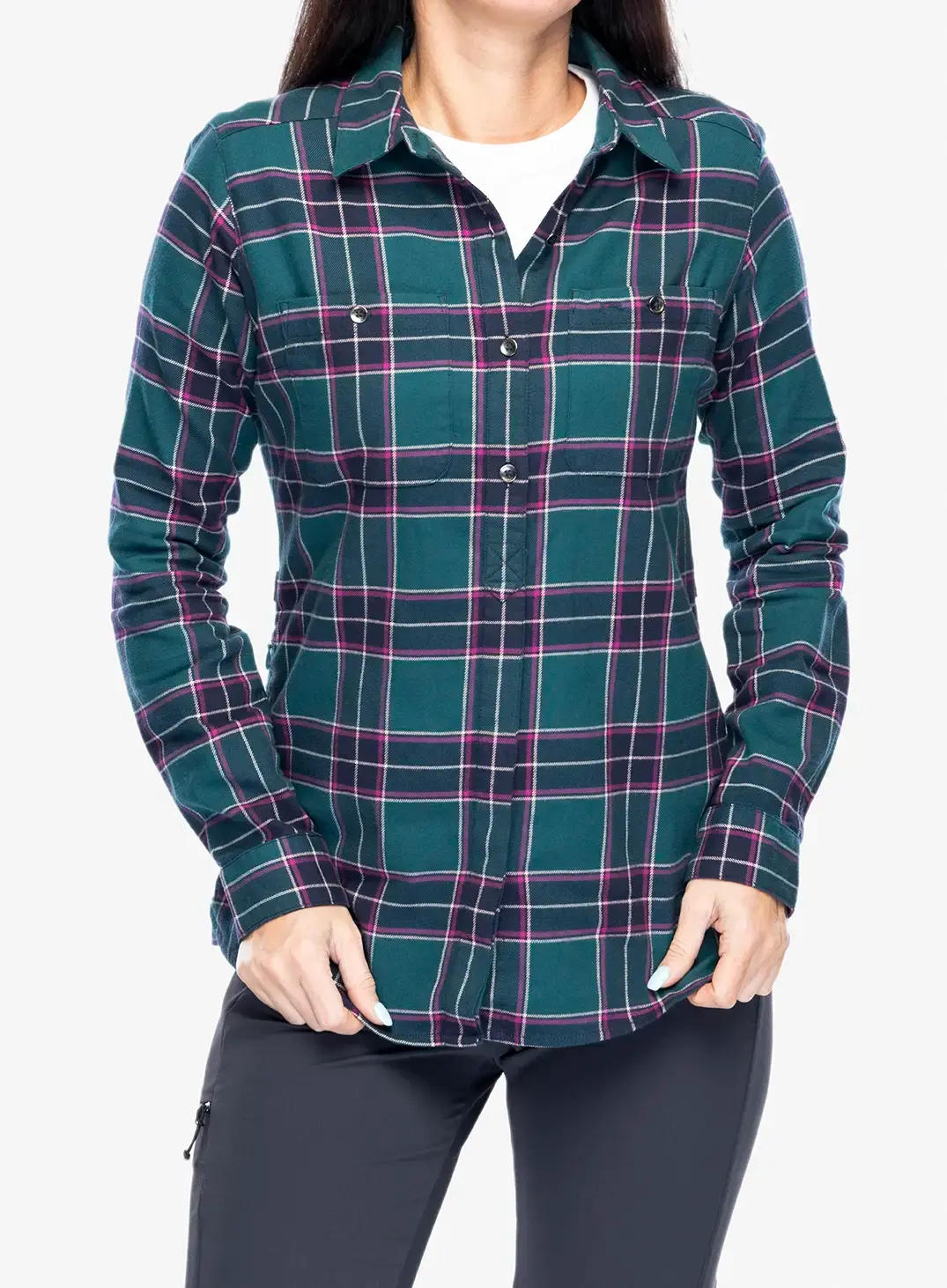 Ženska planinarska košulja Royal Robbins Lieback Flex Tunic LS - dark harbor runyon pld