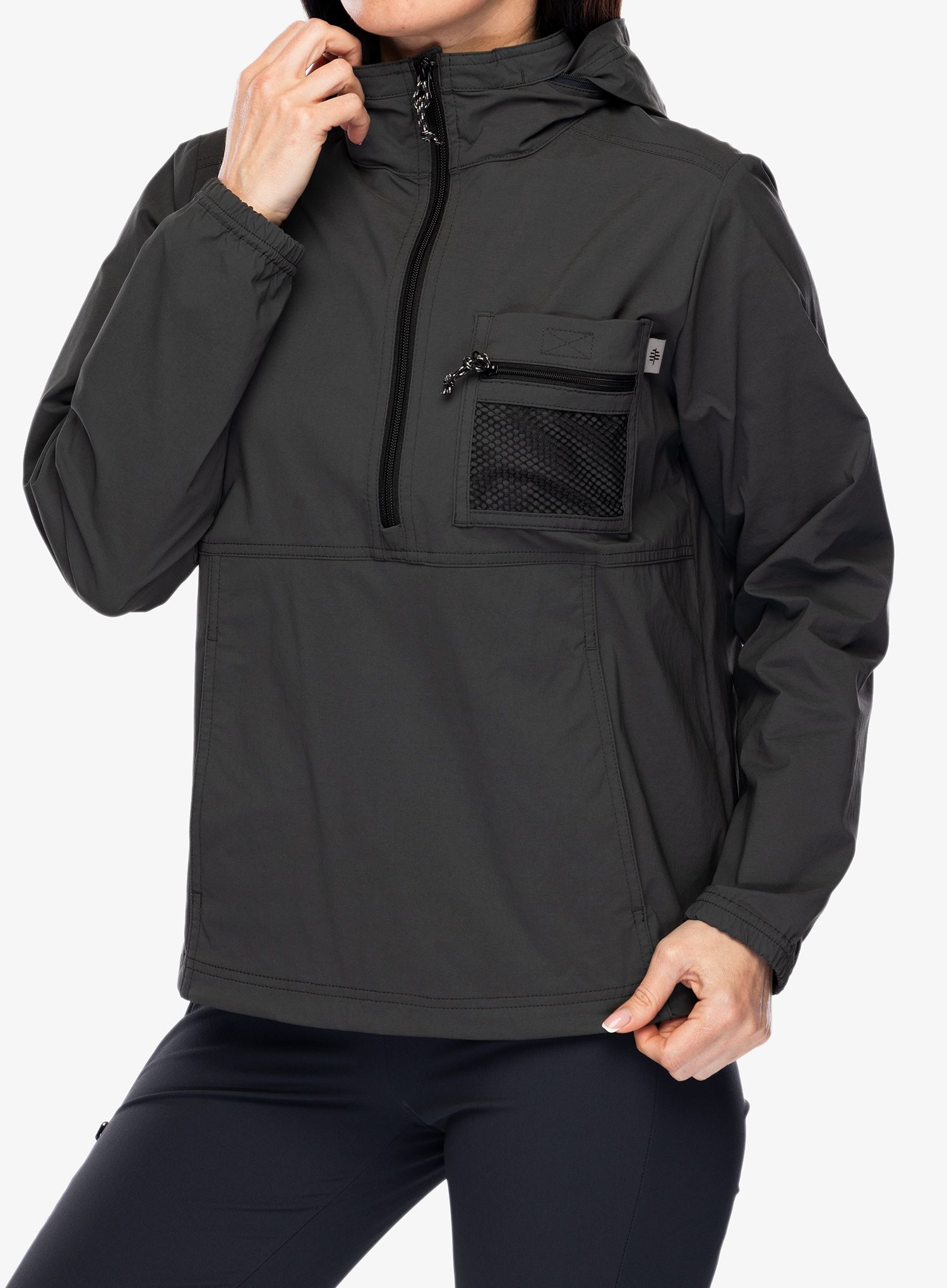 Ženska vjetrovka Royal Robbins Merced Anorak - charcoal