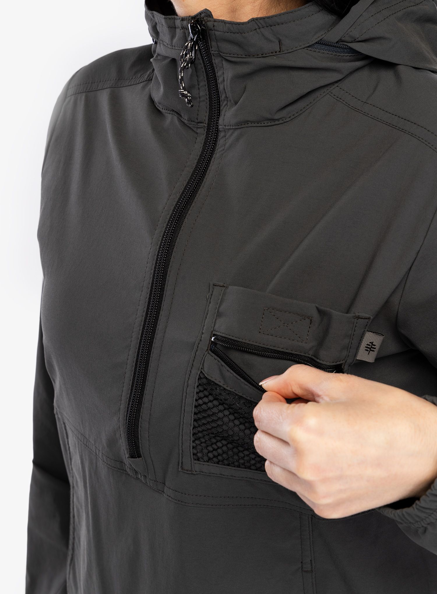 Ženska vjetrovka Royal Robbins Merced Anorak - charcoal