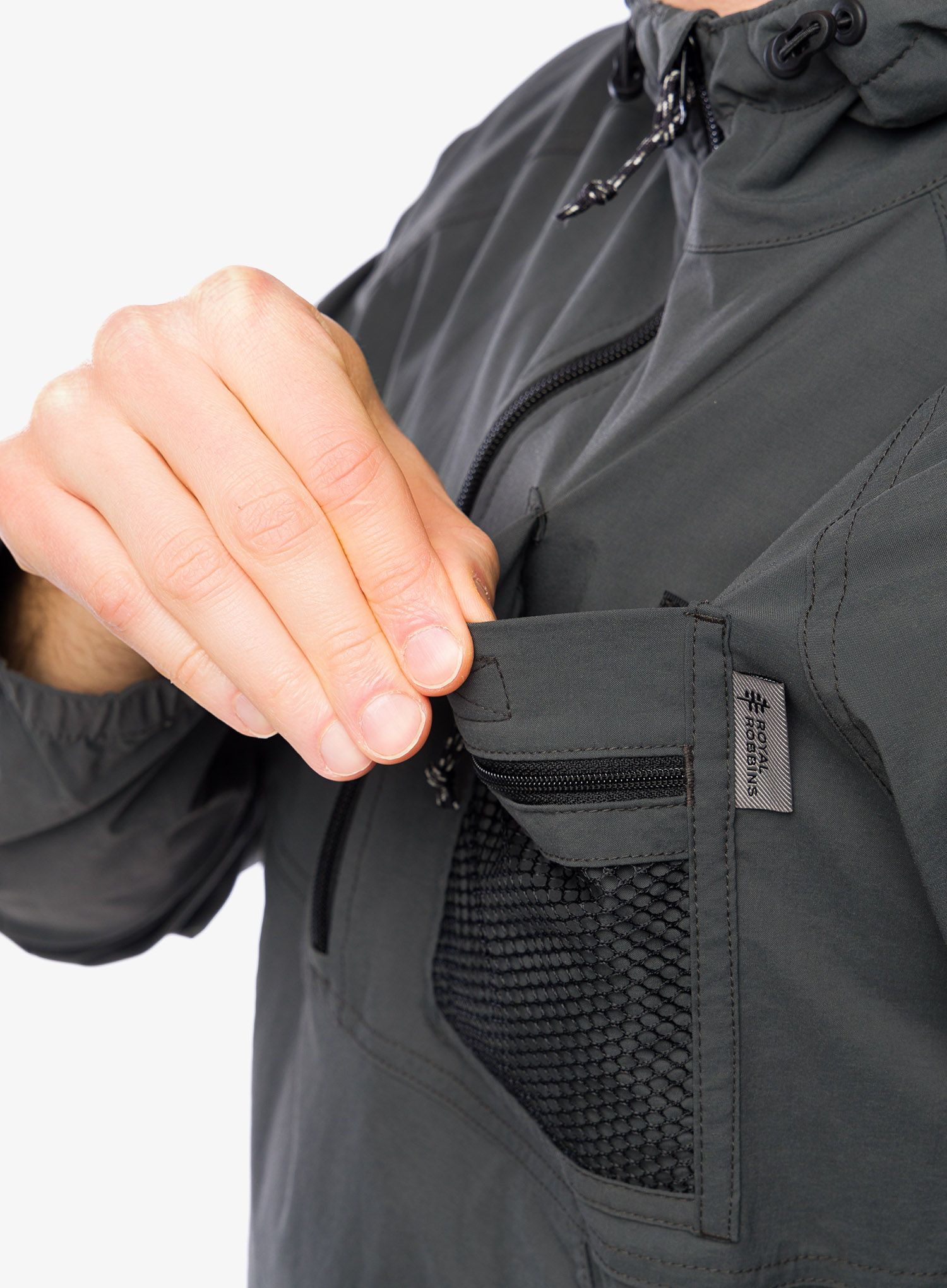 Vjetrovka Royal Robbins Merced Anorak - charcoal