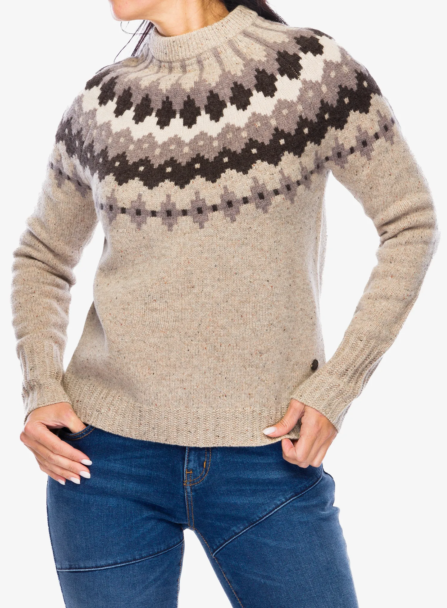 Ženski džemper Royal Robbins Rockcraft Wool Crew - sandstone snowcreek pt