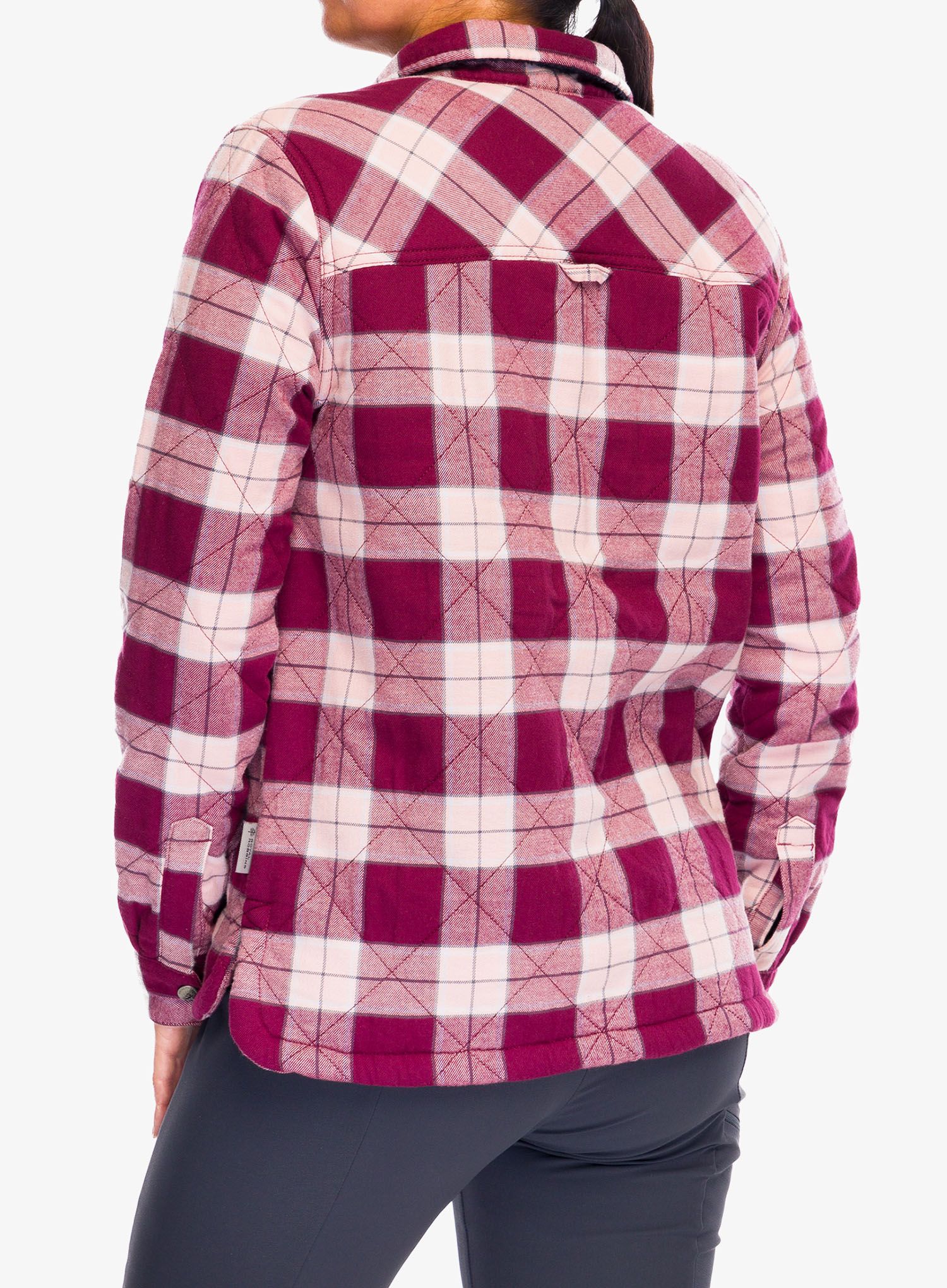 Ženska planinarska košulja Royal Robbins Snowcap Lined Flannel LS - burnt grape runyon pld