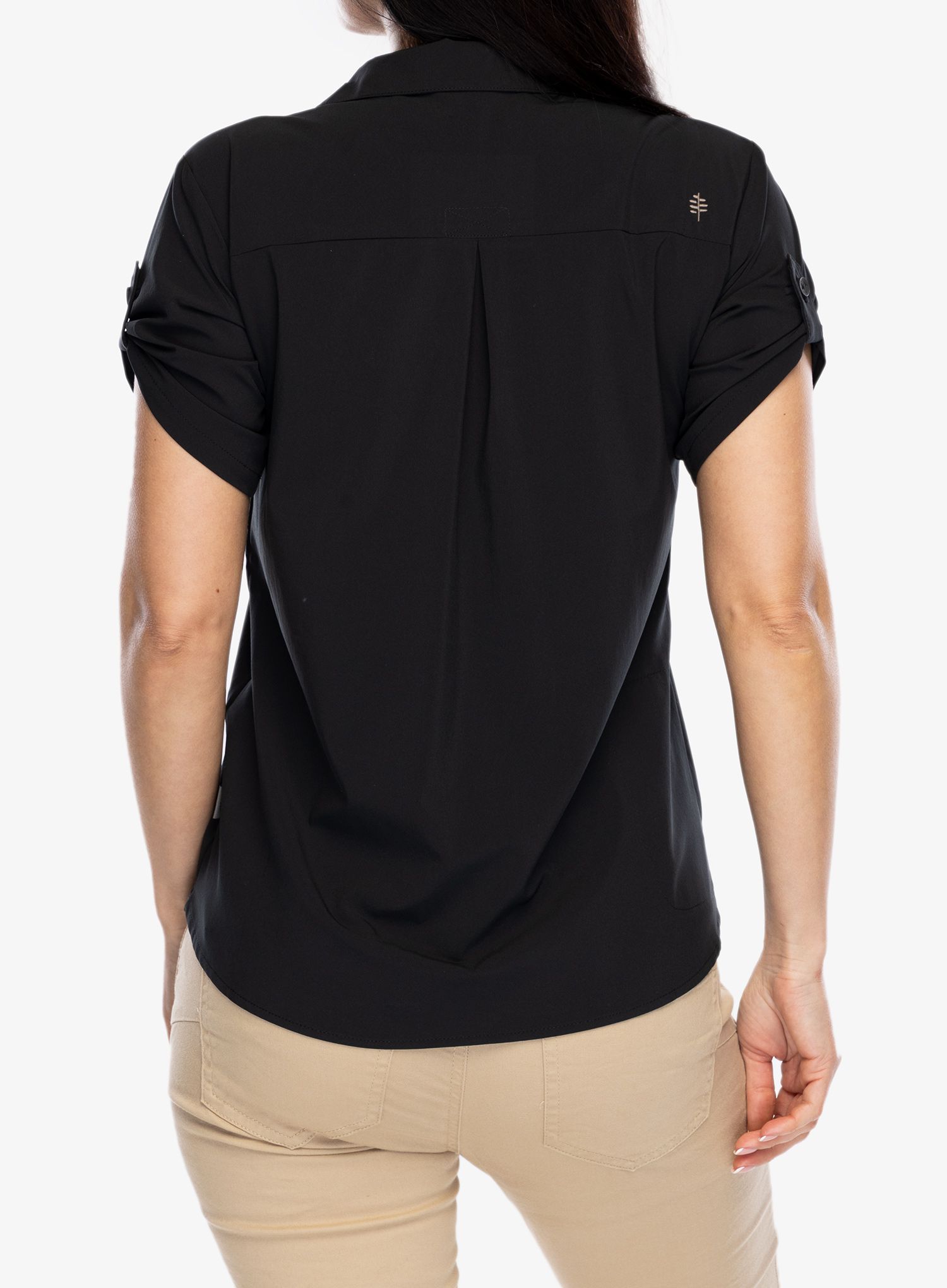 Ženska planinarska košulja Royal Robbins Spotless Evolution Meadow SS - jet black