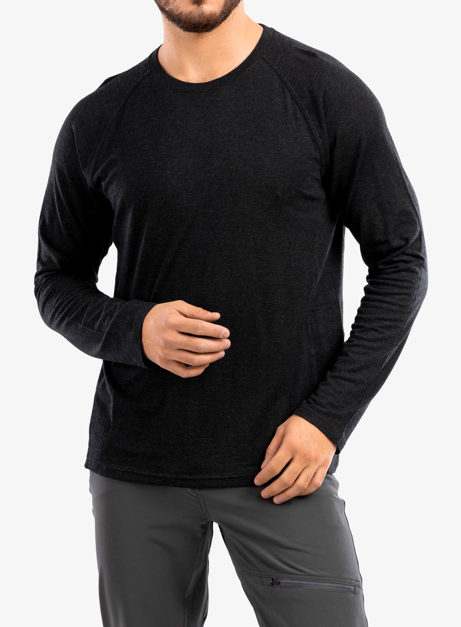 Termoaktivna dukserica Royal Robbins Venturelayer 200 LS - jet black htr