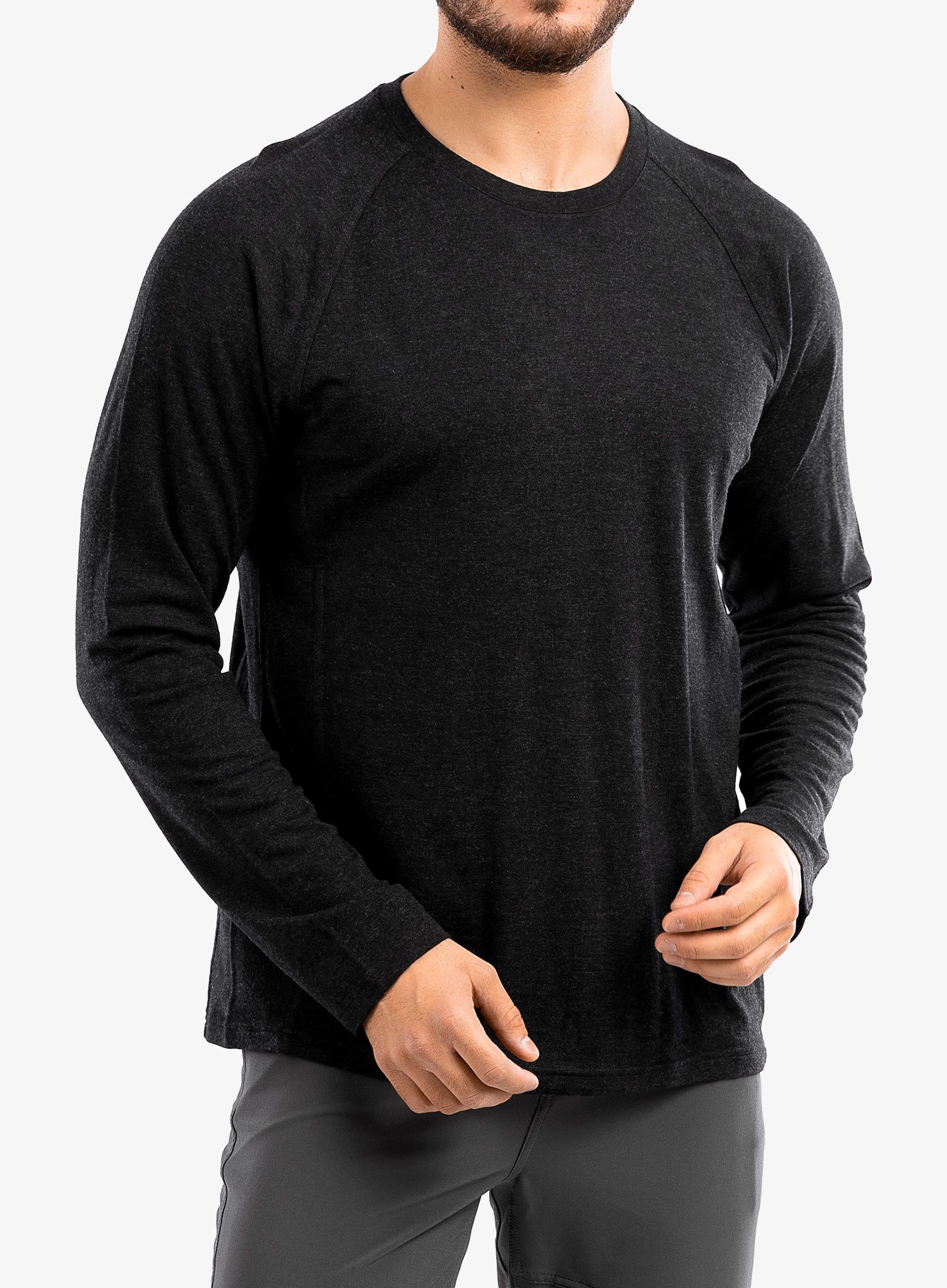 Termoaktivna dukserica Royal Robbins Venturelayer 200 LS - jet black htr