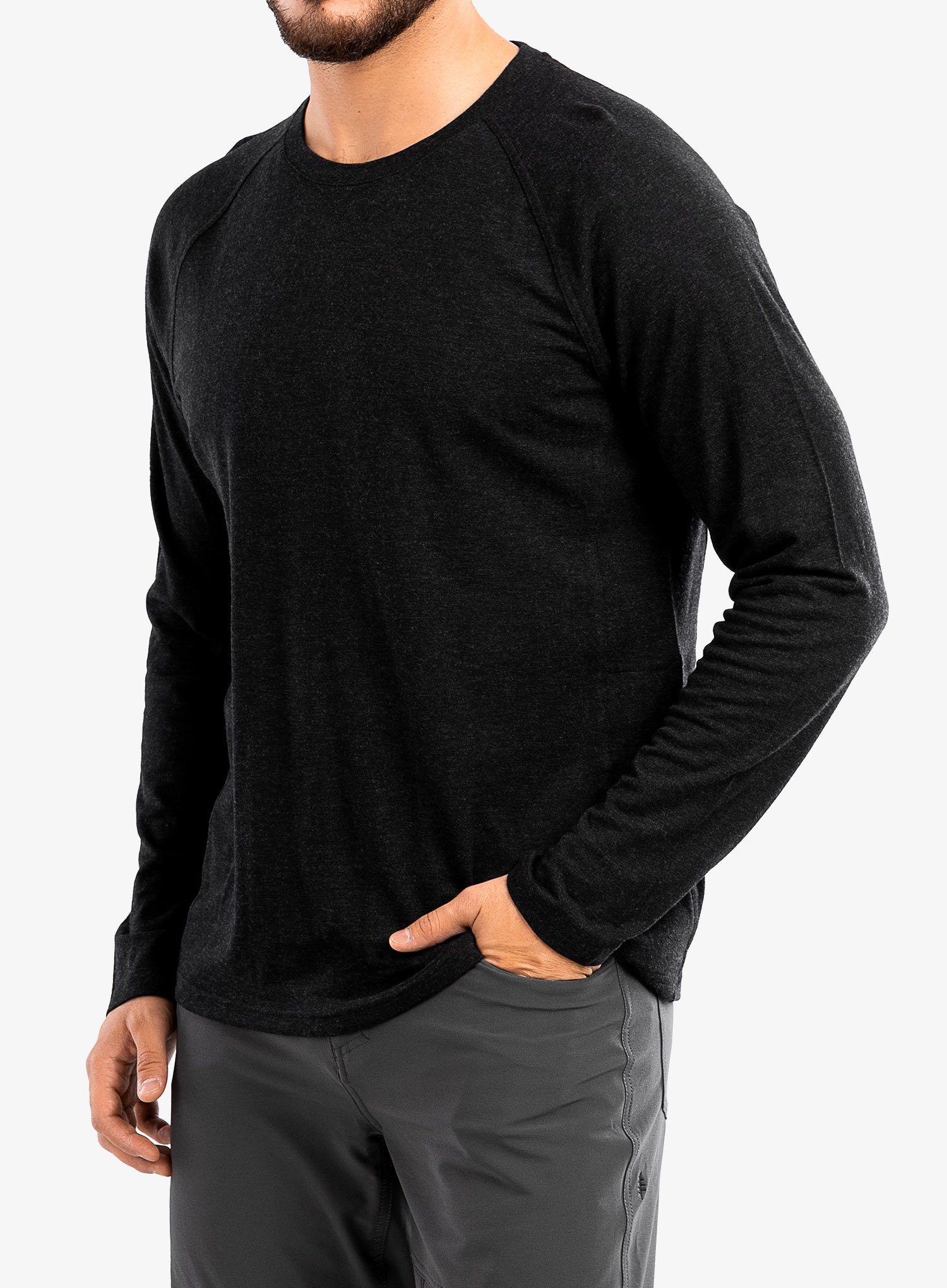 Termoaktivna dukserica Royal Robbins Venturelayer 200 LS - jet black htr