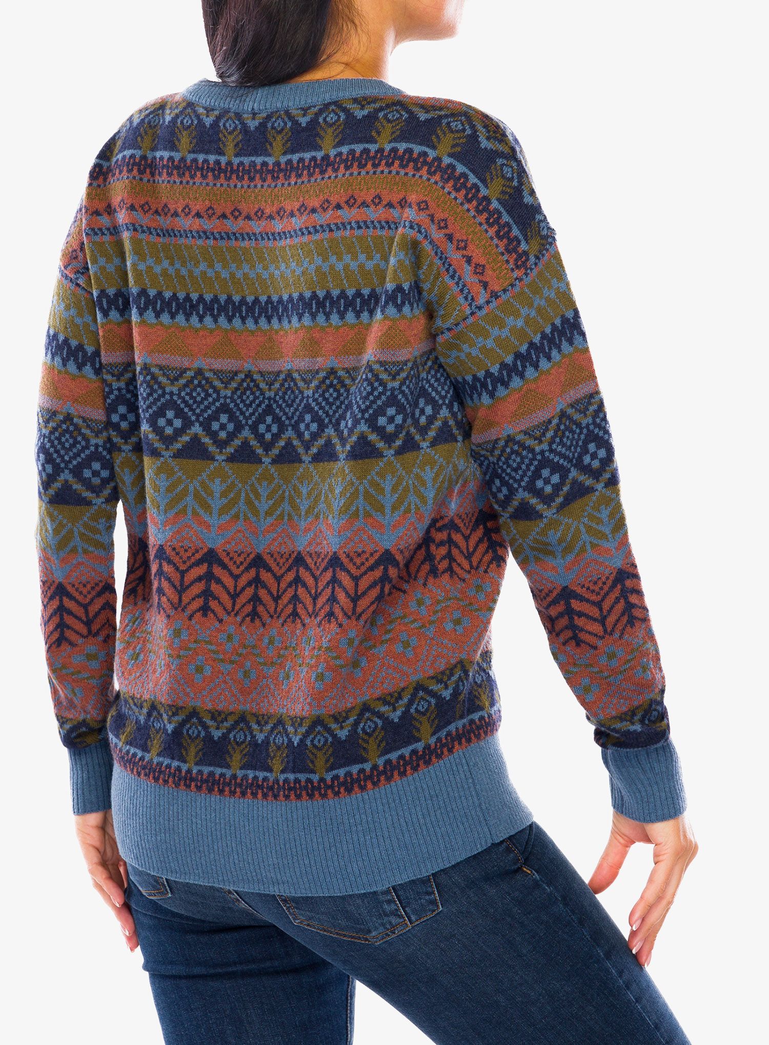 Ženski džemper Royal Robbins Westlands Relaxed Pullover - deep blue vernal falls pt
