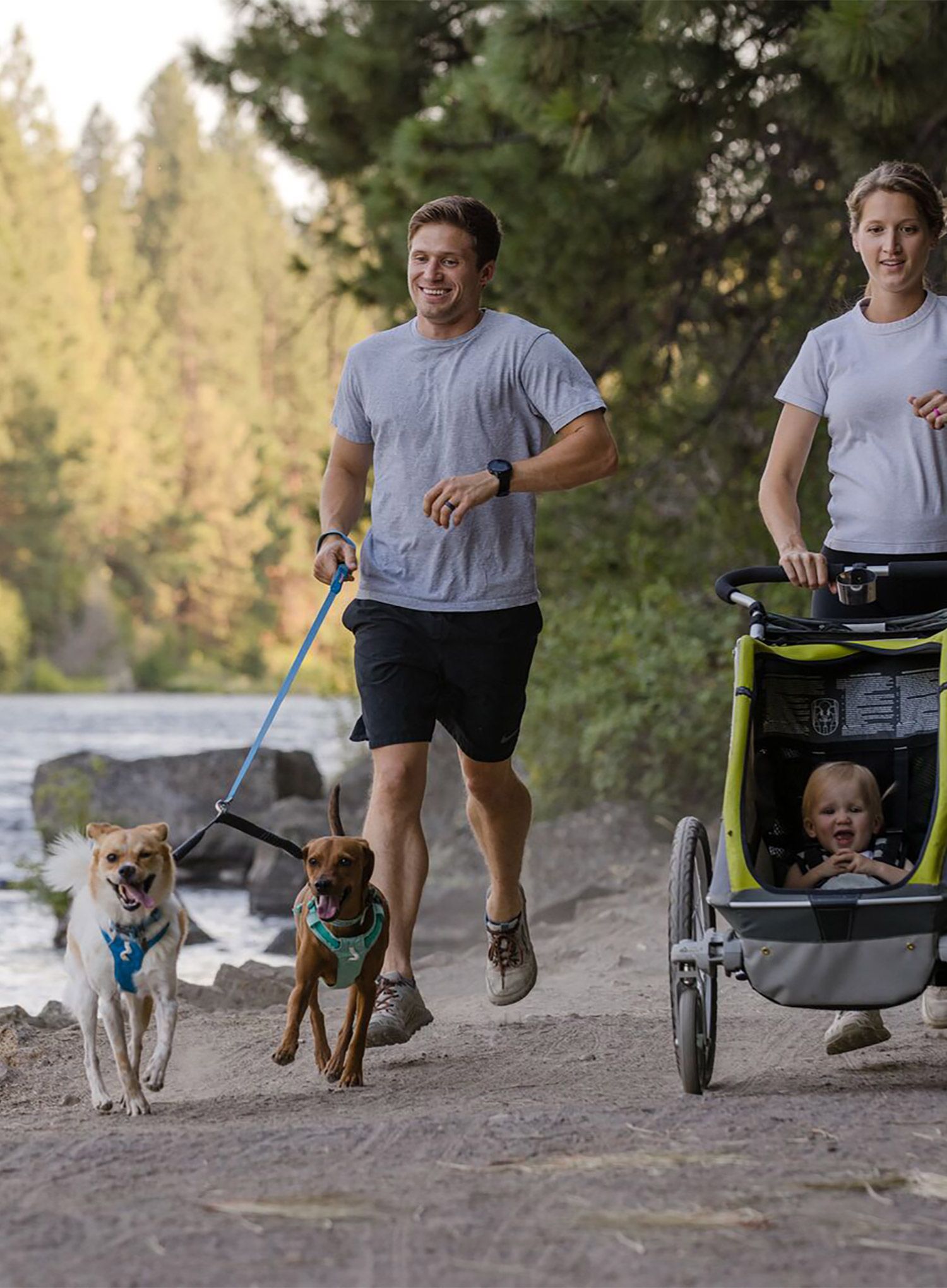 Vezna pločica Ruffwear Double Track Coupler - basalt gray