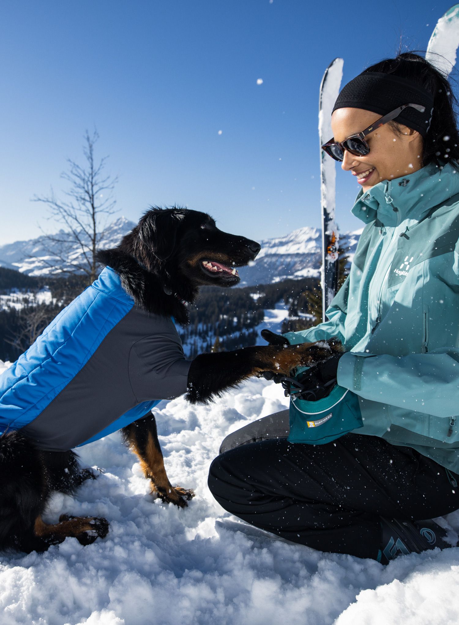 Jakna za psa Ruffwear Powder Hound Jacket - pool blue