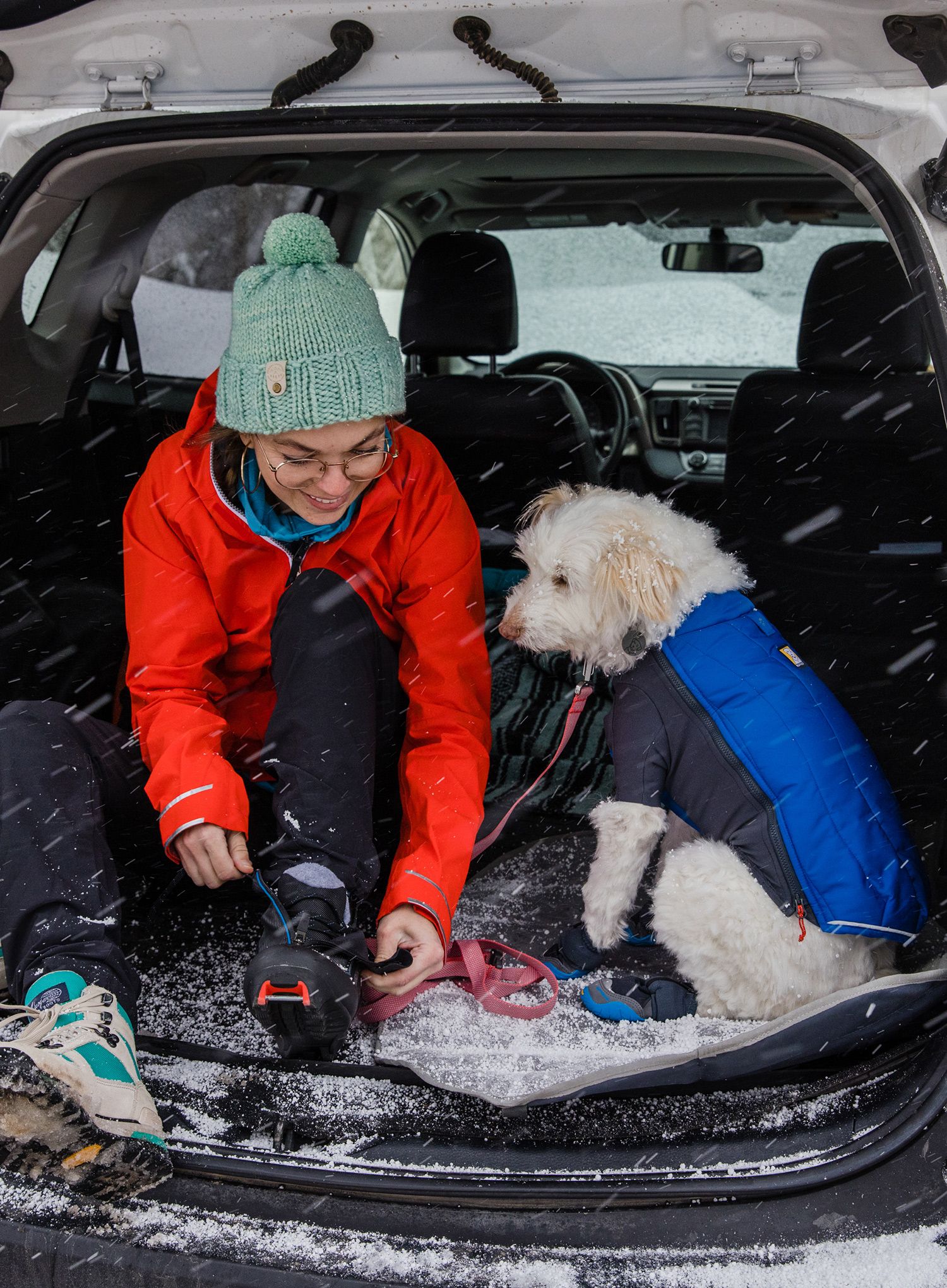 Jakna za psa Ruffwear Powder Hound Jacket - pool blue