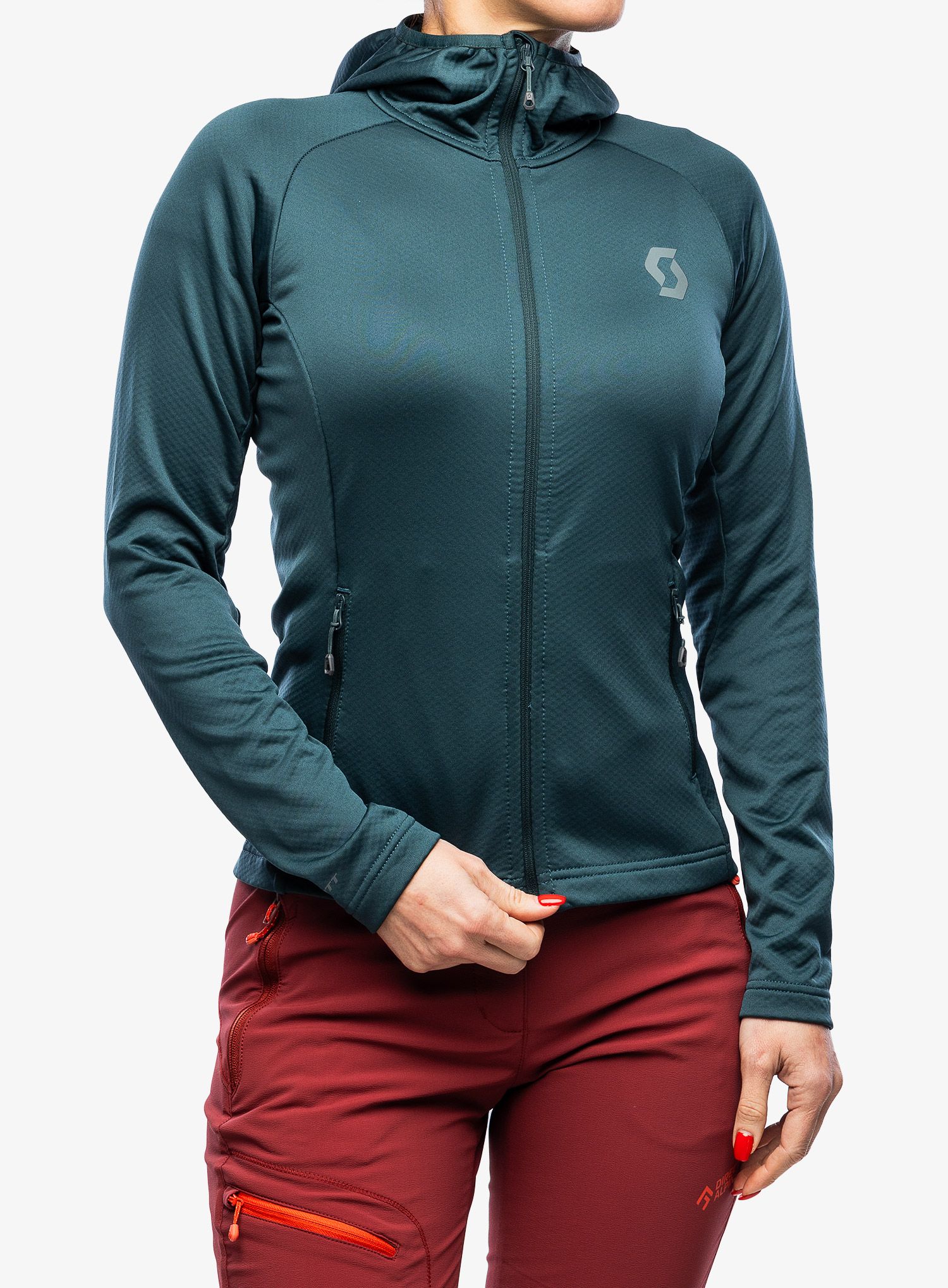Ženska dukserica od flisa SCOTT Defined Tech Hoody - green