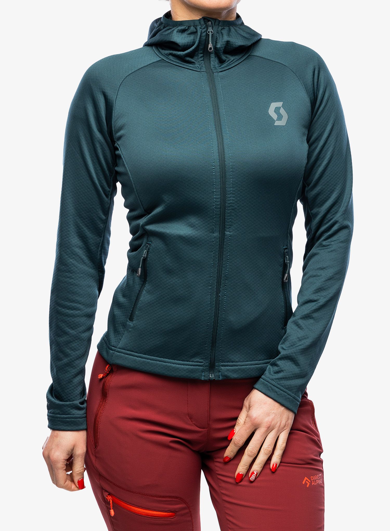 Ženska dukserica od flisa SCOTT Defined Tech Hoody - green