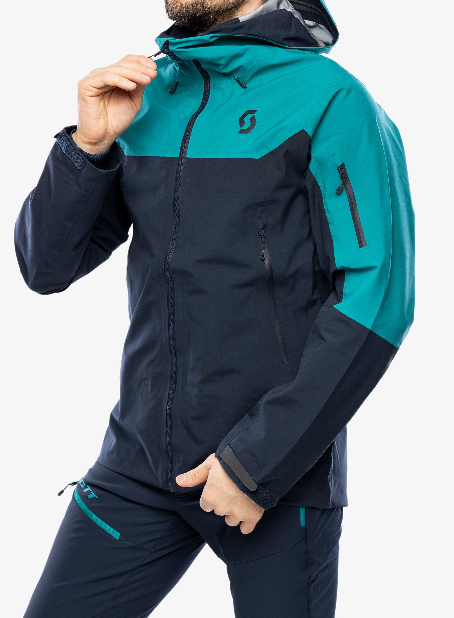 Kišna jakna SCOTT Explorair 3L Jacket - winter green/dark blue
