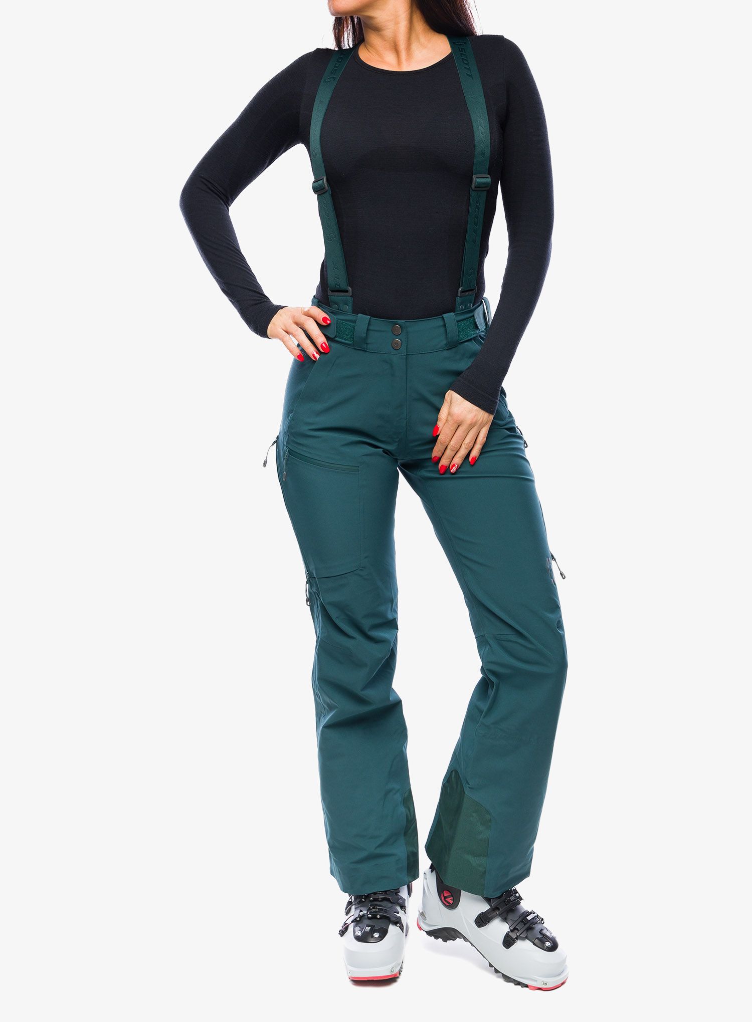 Ženske skijaške hlače SCOTT Explorair 3L Pants - aruba green