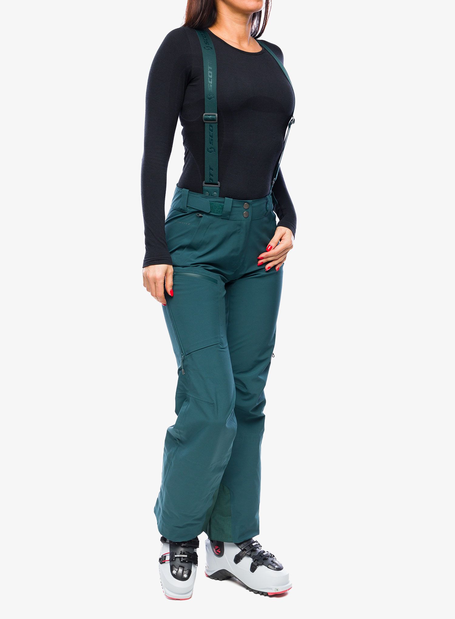 Ženske skijaške hlače SCOTT Explorair 3L Pants - aruba green