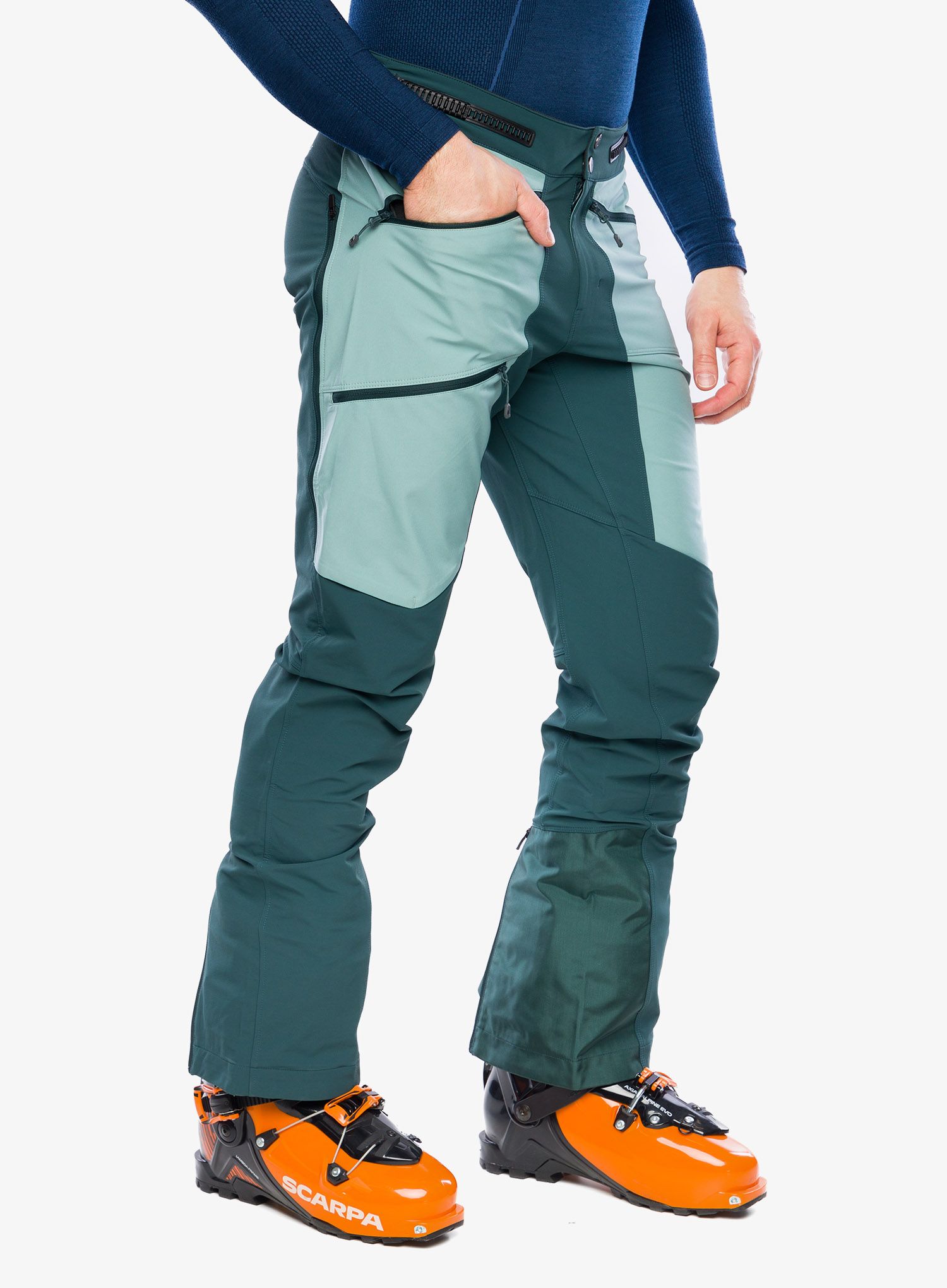 Softshell hlače SCOTT Explorair Softshell Pro Pants - aruba green/northern mint grn
