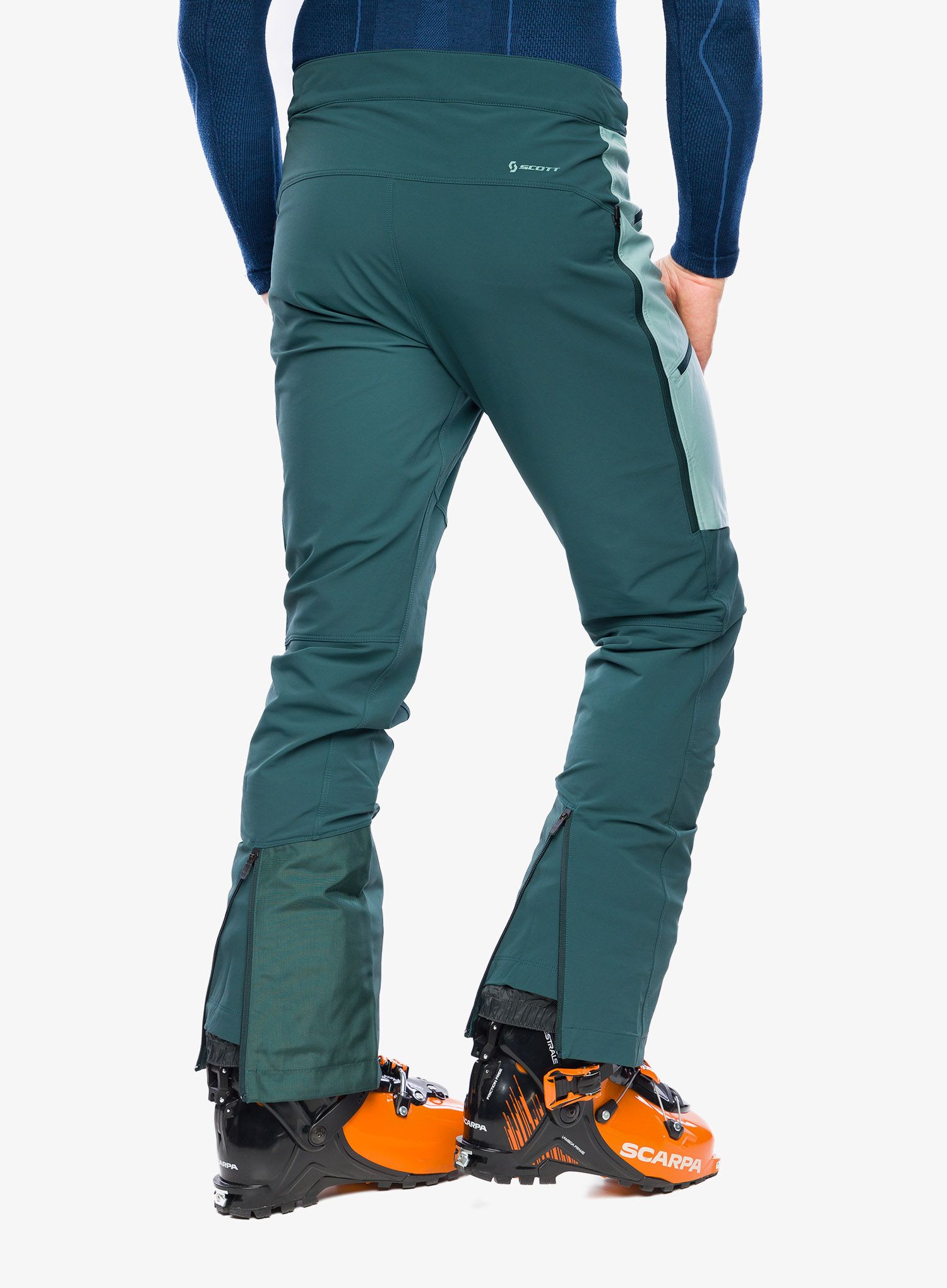 Softshell hlače SCOTT Explorair Softshell Pro Pants - aruba green/northern mint grn