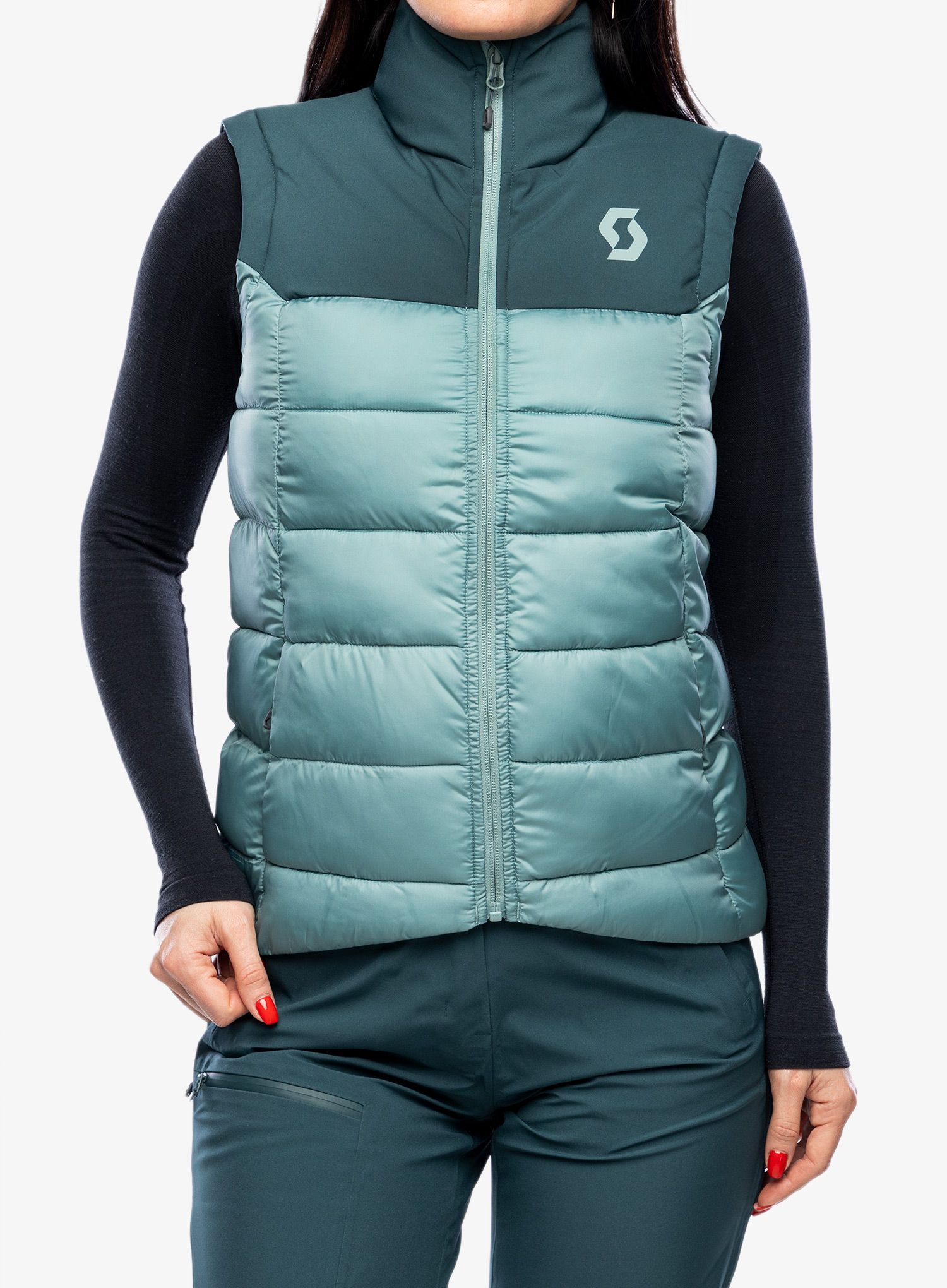 Ženski prsluk SCOTT Insuloft Warm Vest - aruba green/northern mint grn