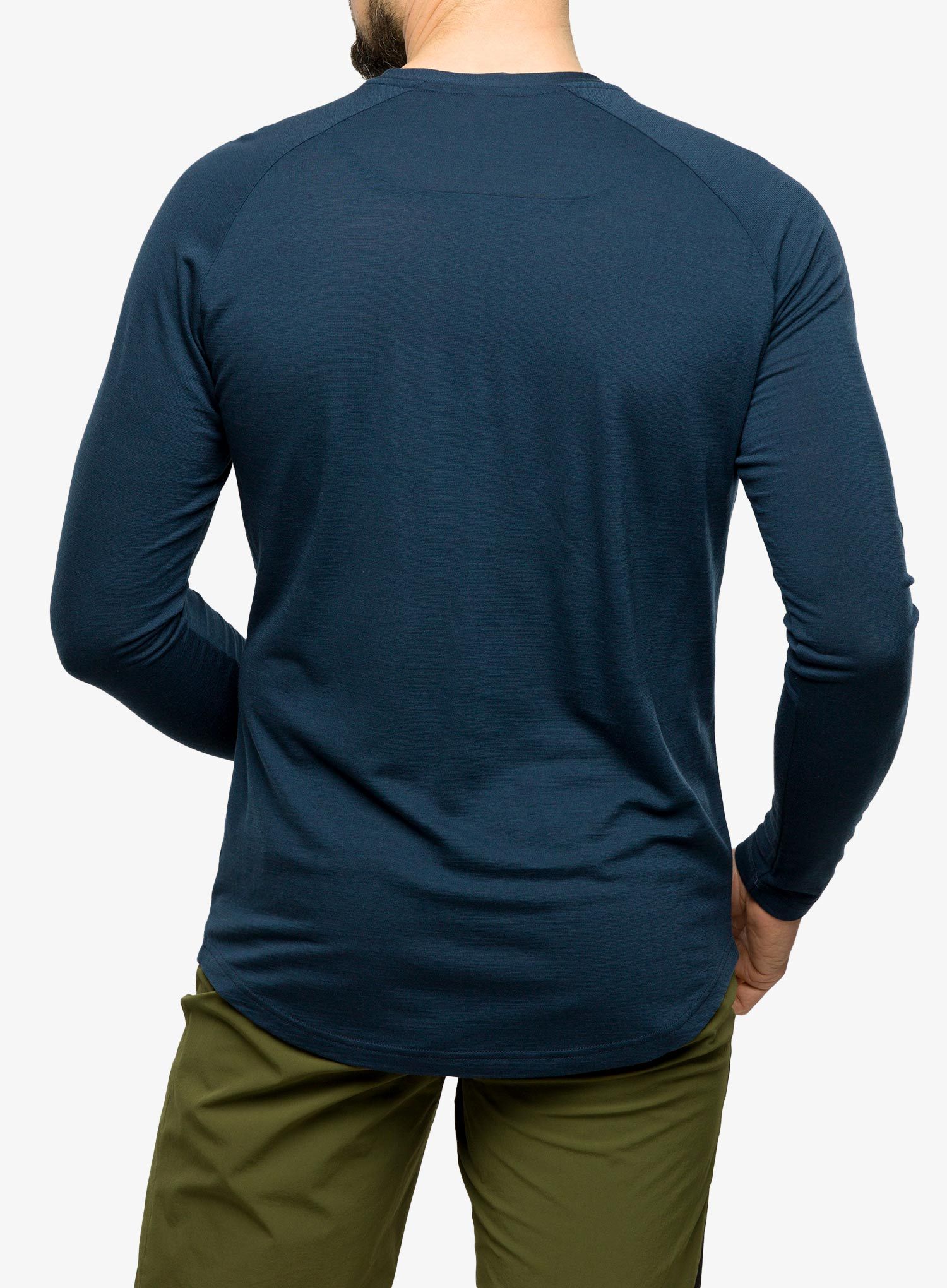 Dukserica za trčanje SCOTT Defined Merino L/S - metal blue