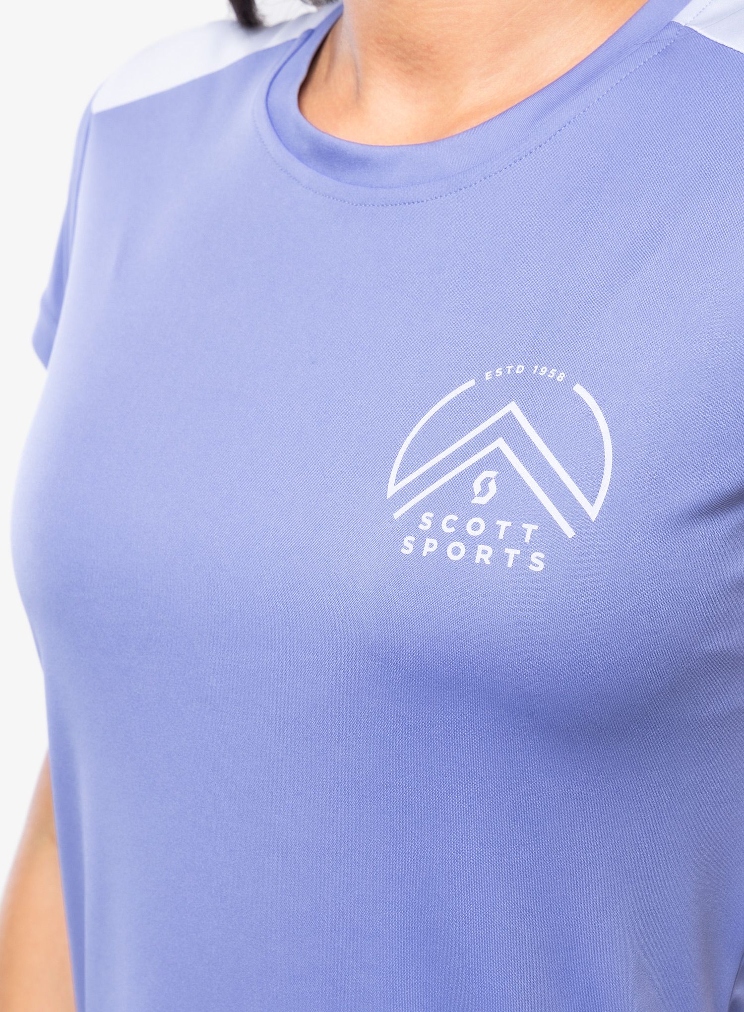 Ženska majica za trčanje SCOTT Endurance Tech S/S - dream blue/blue
