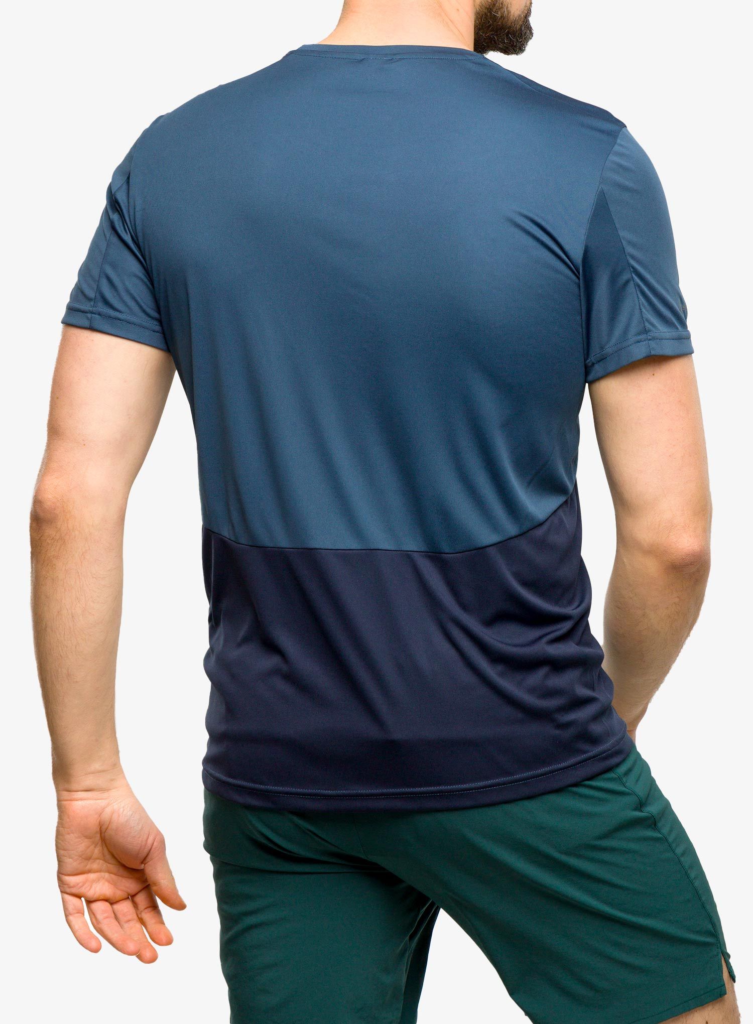 Brzosušeća majica SCOTT Endurance Tech S/S - metal blue/dark blue