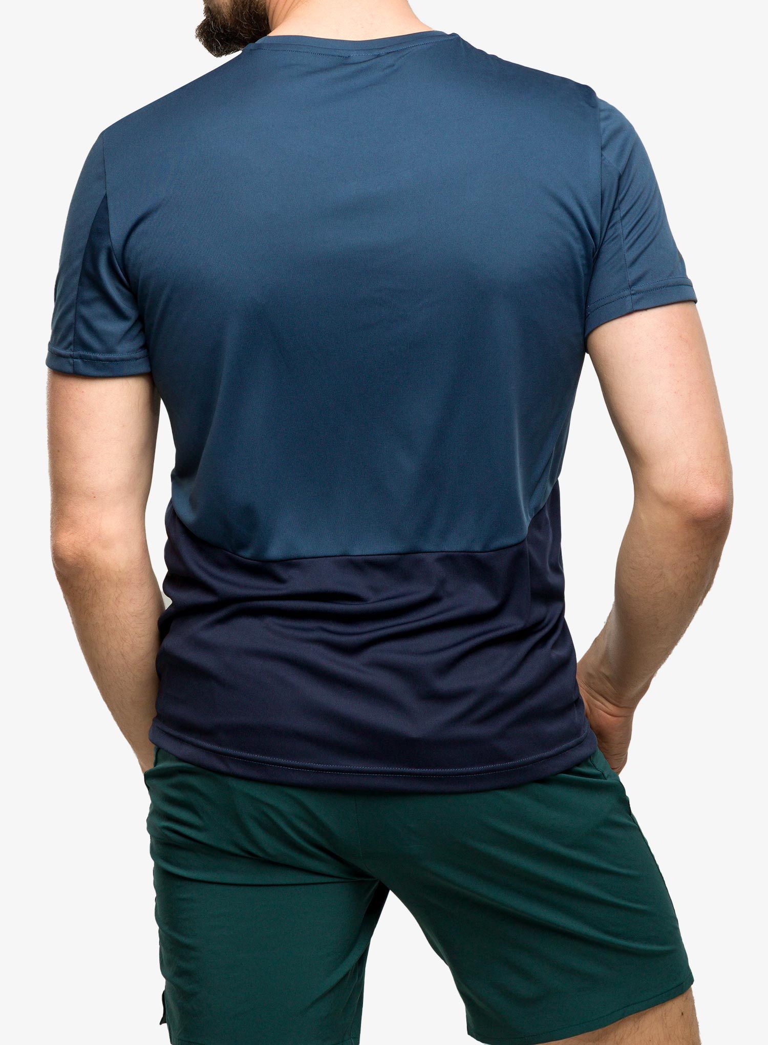 Brzosušeća majica SCOTT Endurance Tech S/S - metal blue/dark blue