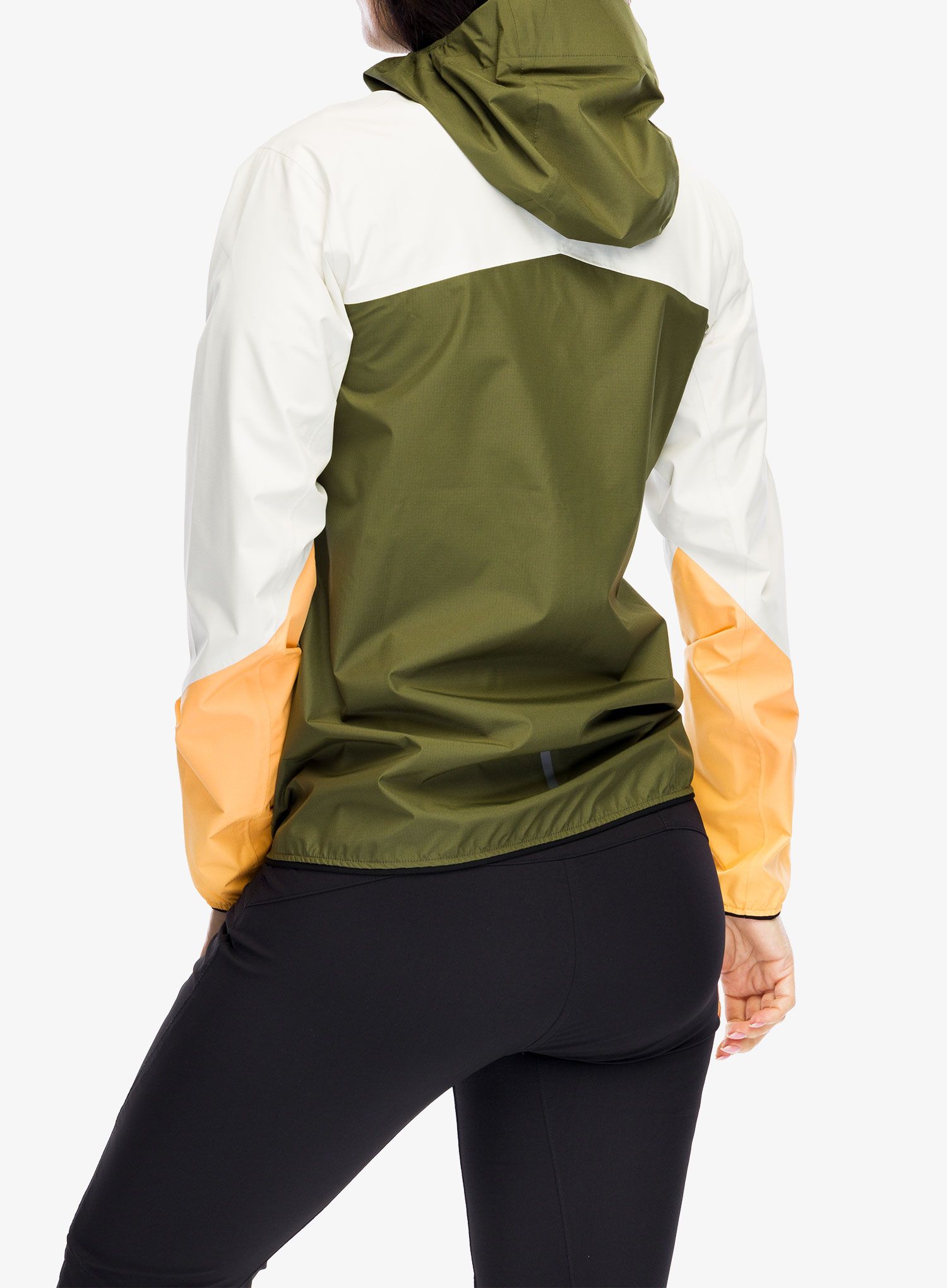 Ženska kišna jakna SCOTT Explorair Light Dryo 2.5L - fir greensoft yellow