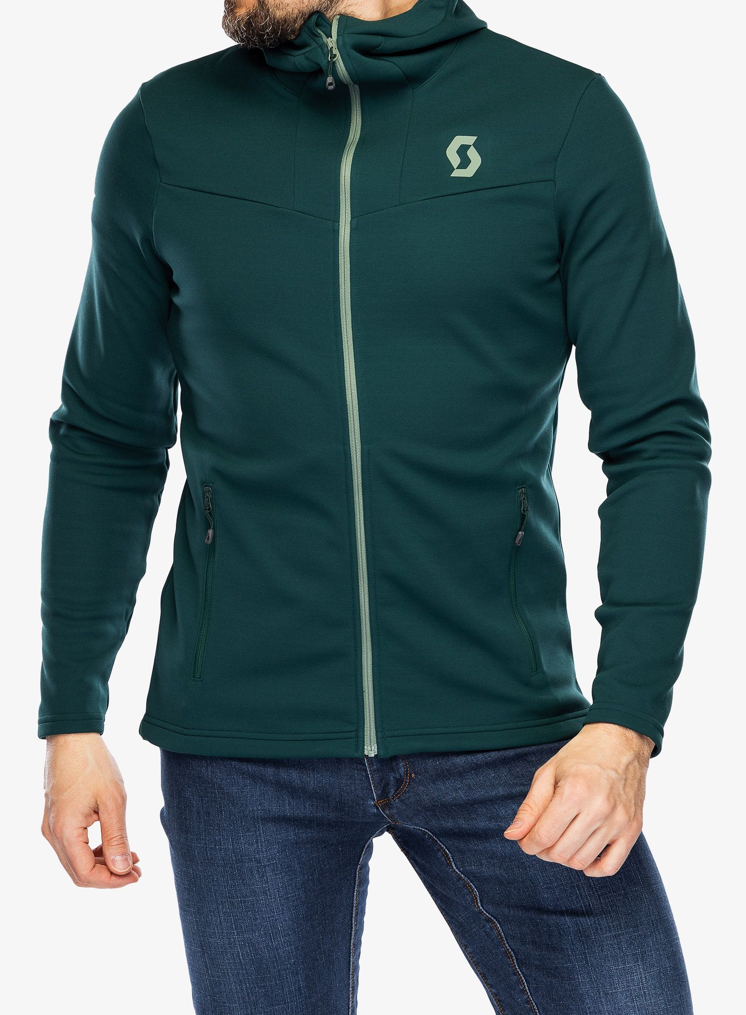 Trekking dukserica SCOTT Hoody Defined Mid - lush green