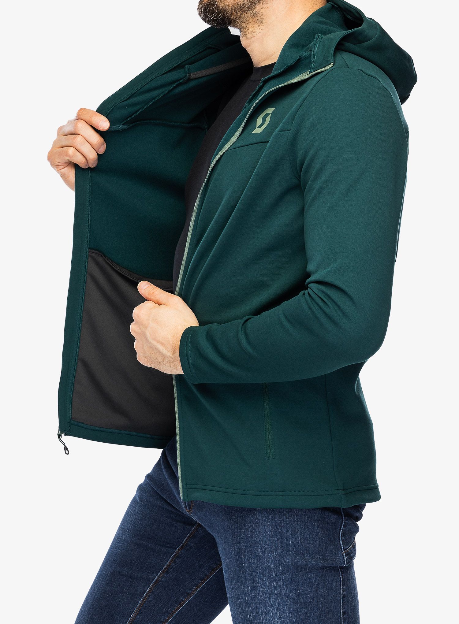 Trekking dukserica SCOTT Hoody Defined Mid - lush green