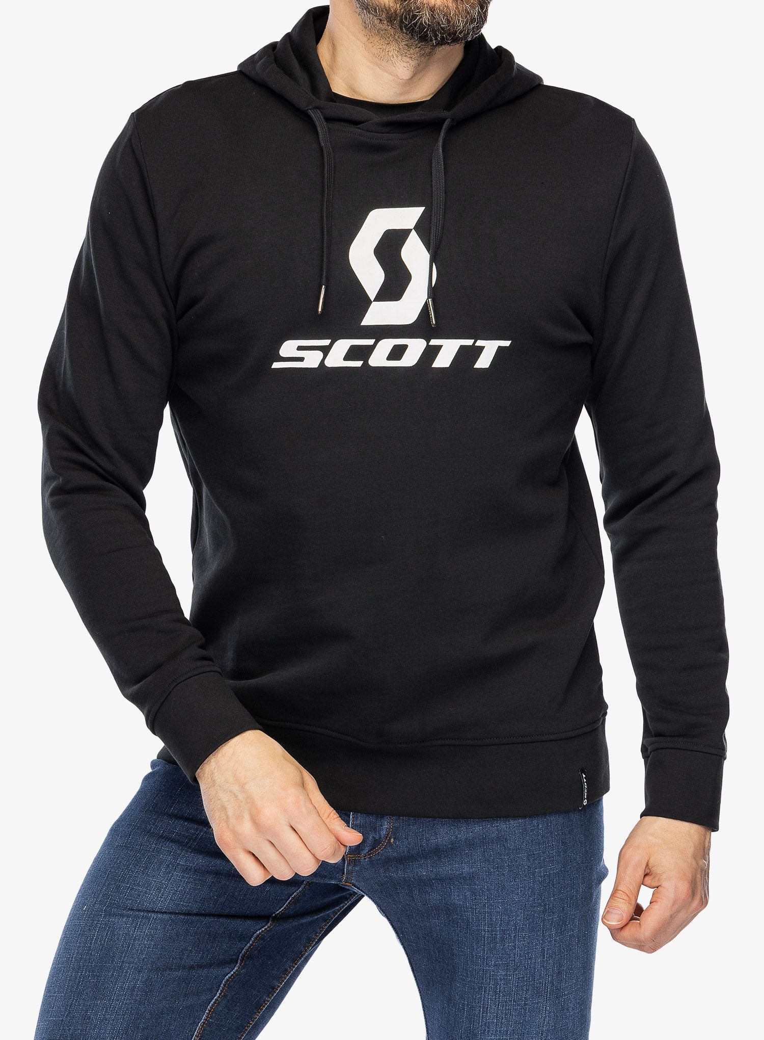 Majica s kapuljačom SCOTT Hoody Icon LS - black