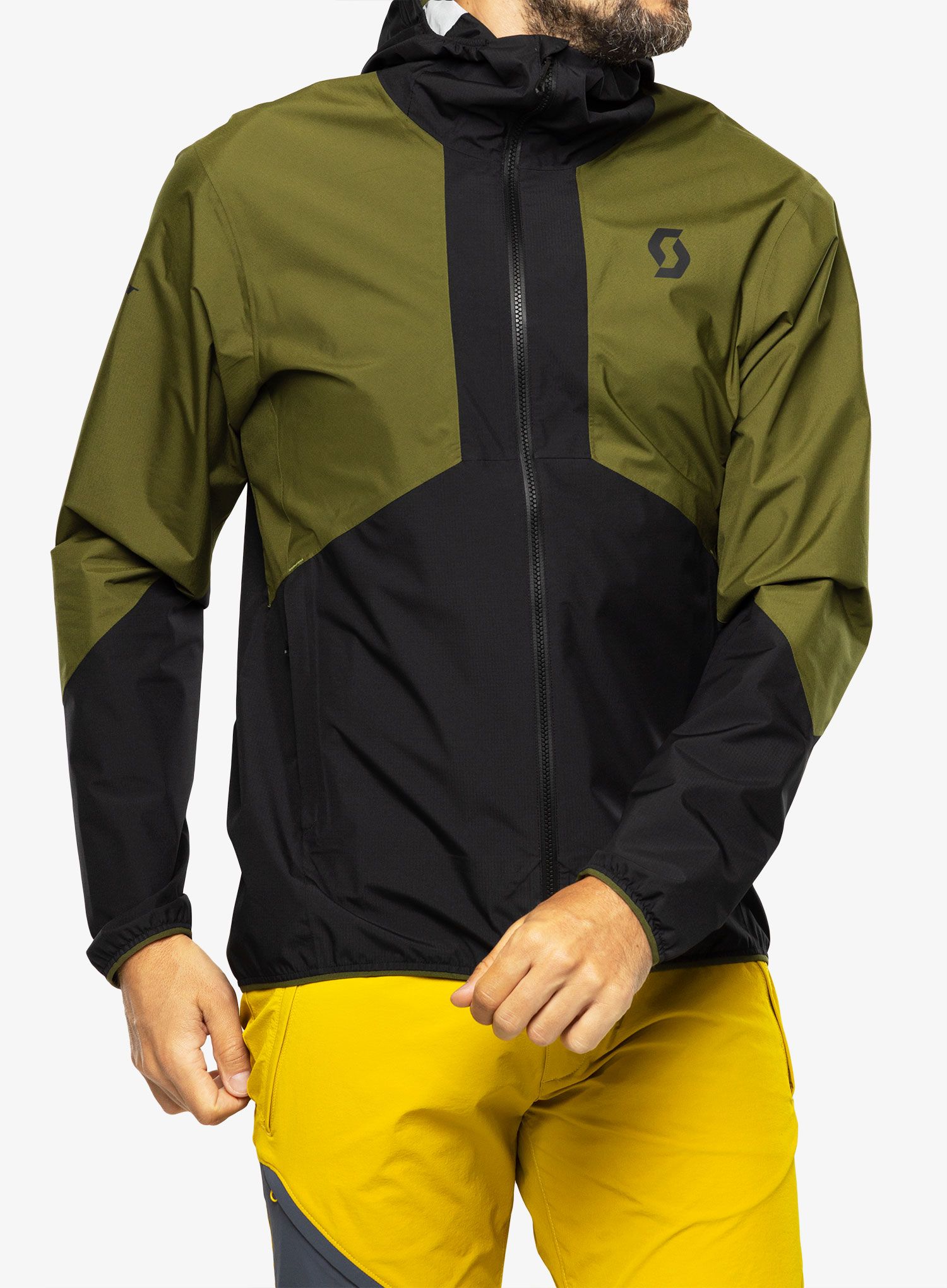 Kišna jakna SCOTT Jacket Explorair Light 2.5L - black/fir green