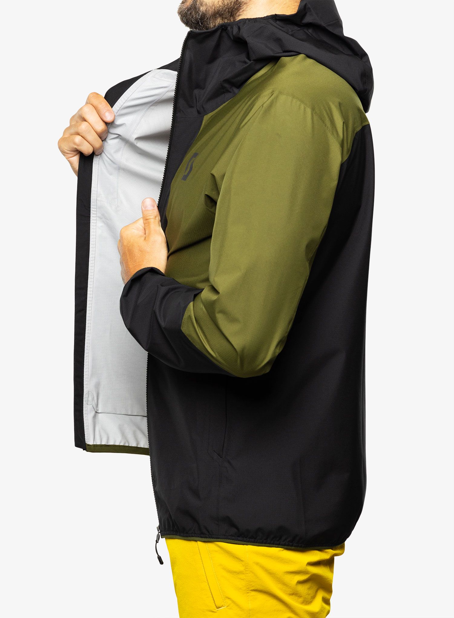 Kišna jakna SCOTT Jacket Explorair Light 2.5L - black/fir green