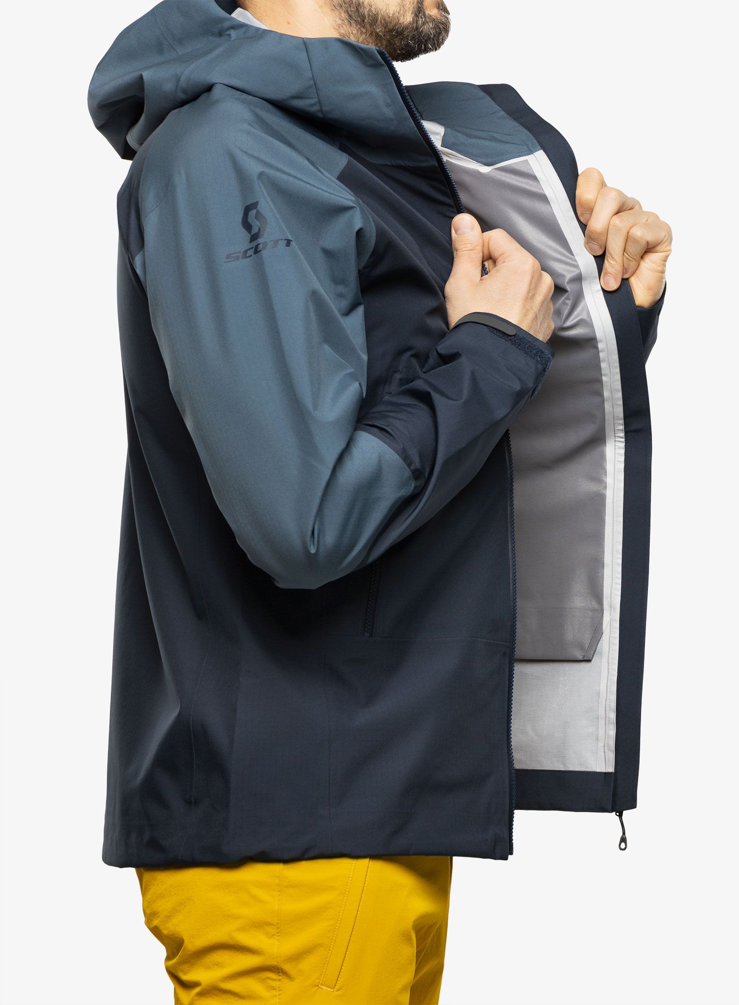 Kišna jakna SCOTT Jacket Explorair Light Dryo 3L - metal/blue