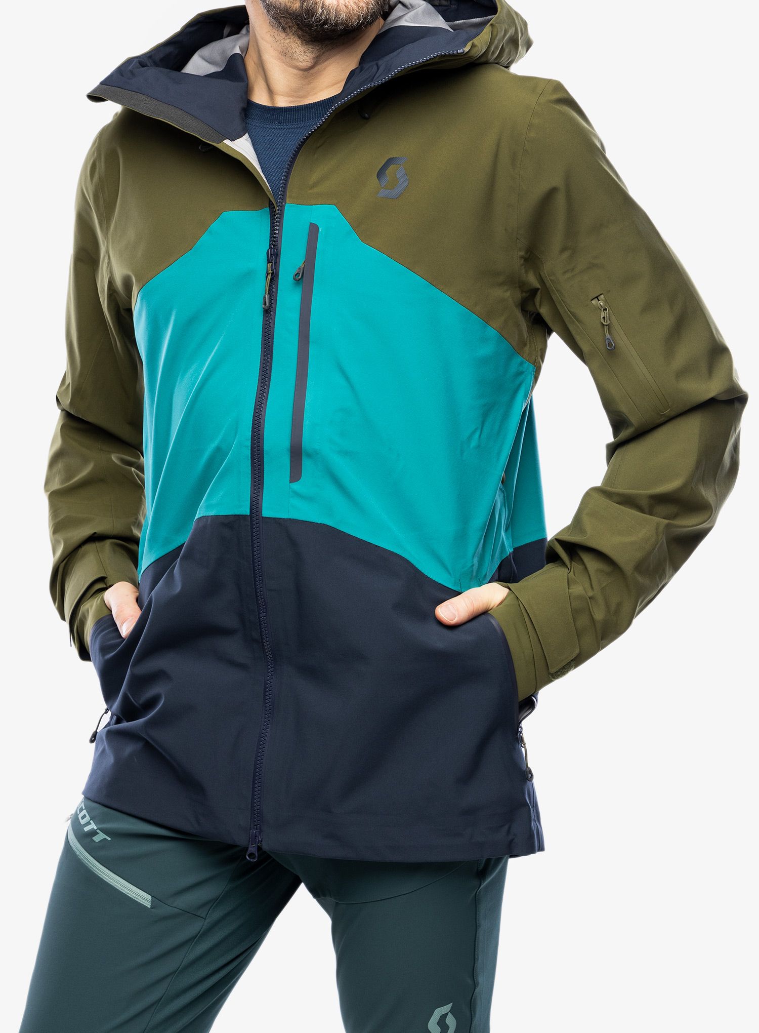 Jakna SCOTT Jacket Vertic 3L - fir green/winter green