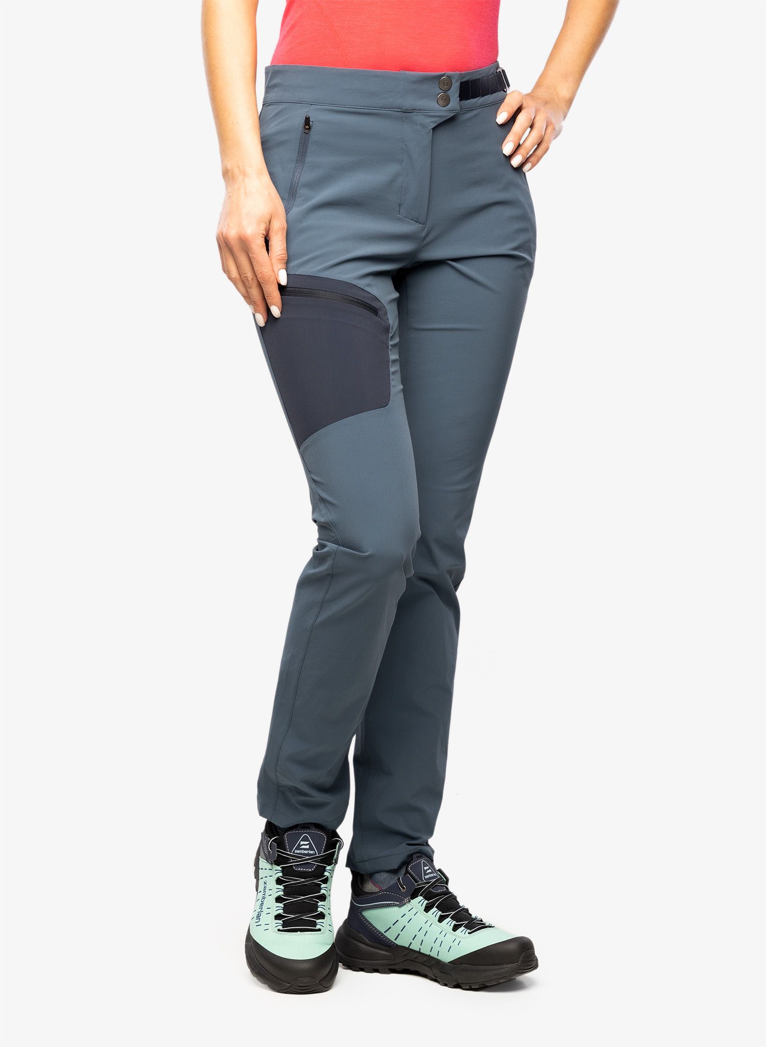 Ženske planinarske hlače SCOTT Pant Explorair Light - metal blue/dark blue