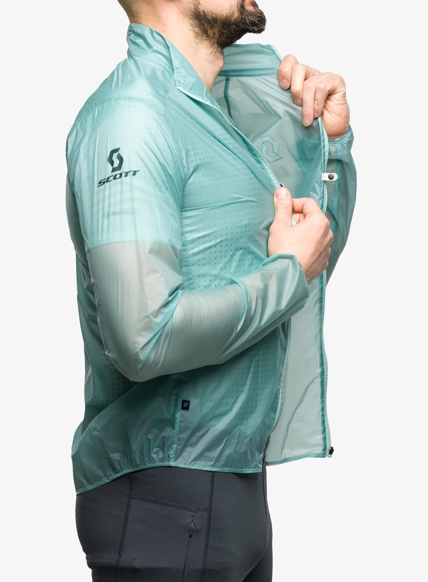 Jakna za trčanje SCOTT RC Run WB - mineral green/aruba green