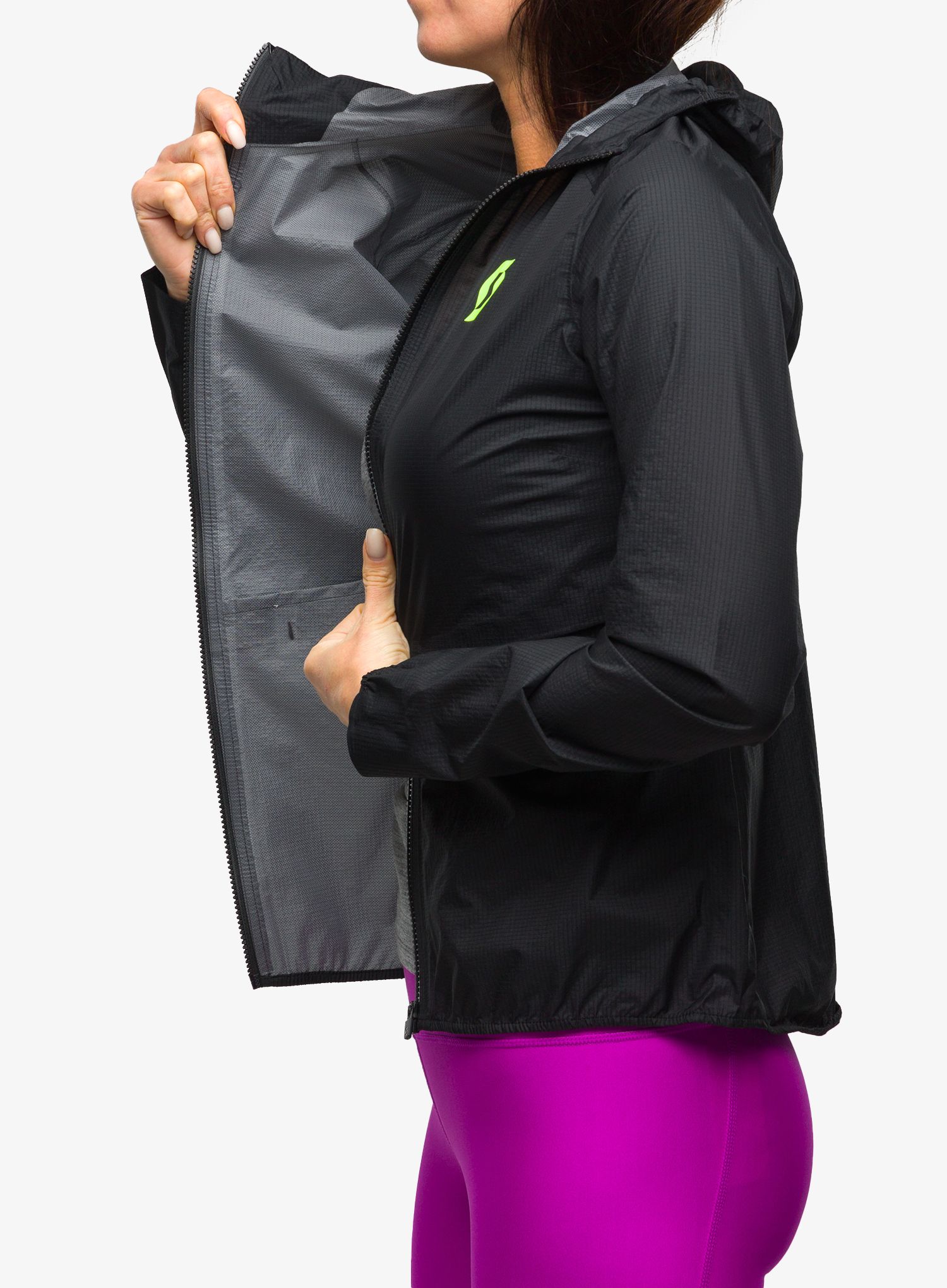 Ženska jakna za trčanje SCOTT RC Run Waterproof - black/yell
