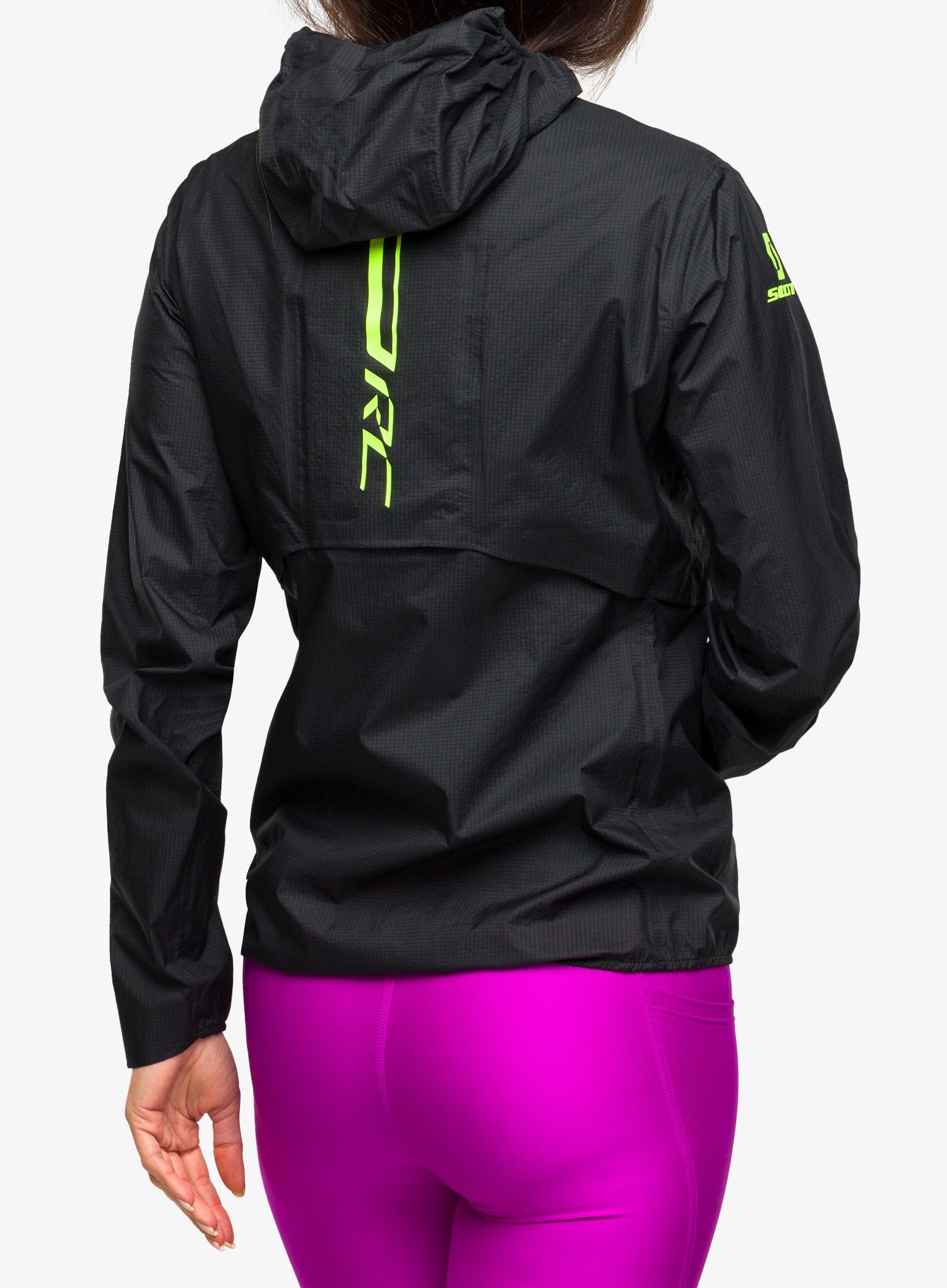 Ženska jakna za trčanje SCOTT RC Run Waterproof - black/yell