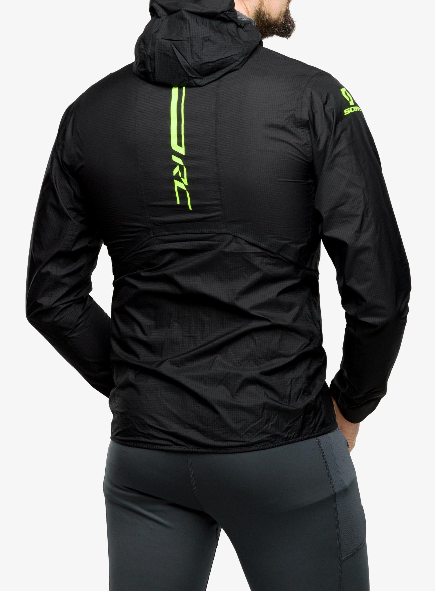 Jakna za trčanje SCOTT RC Run Waterproof - black/yellow