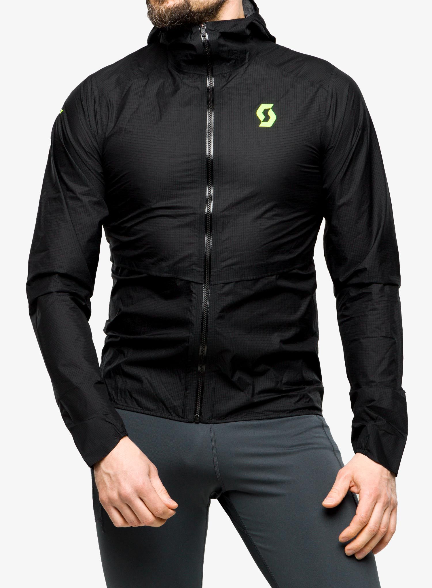 Jakna za trčanje SCOTT RC Run Waterproof - black/yellow
